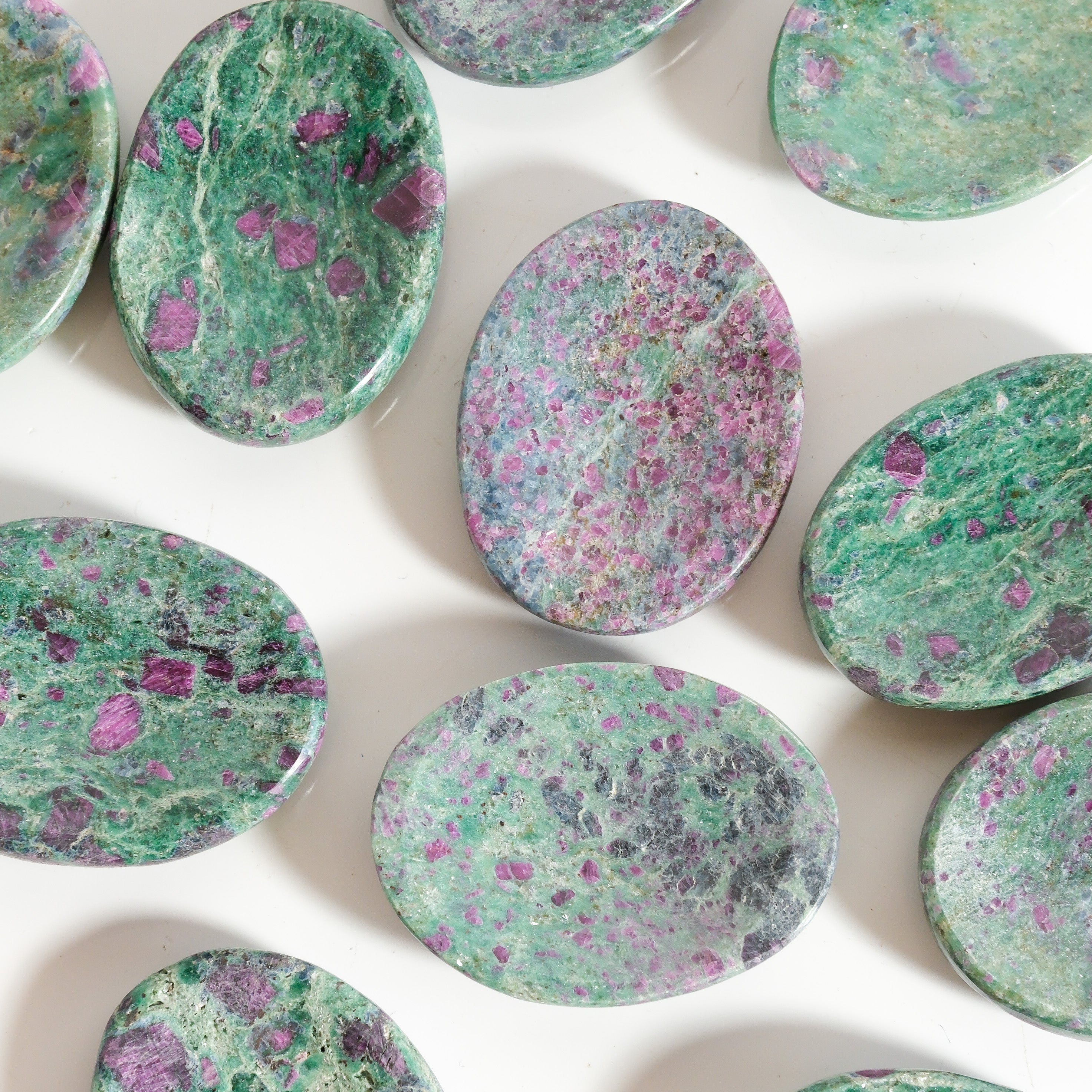 Ruby Fuchsite Worry Stone