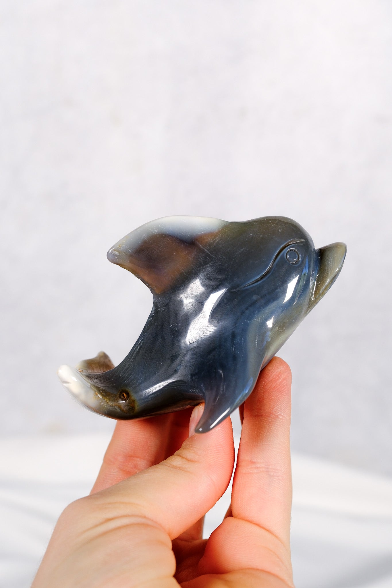 Orca Agate Dolphin