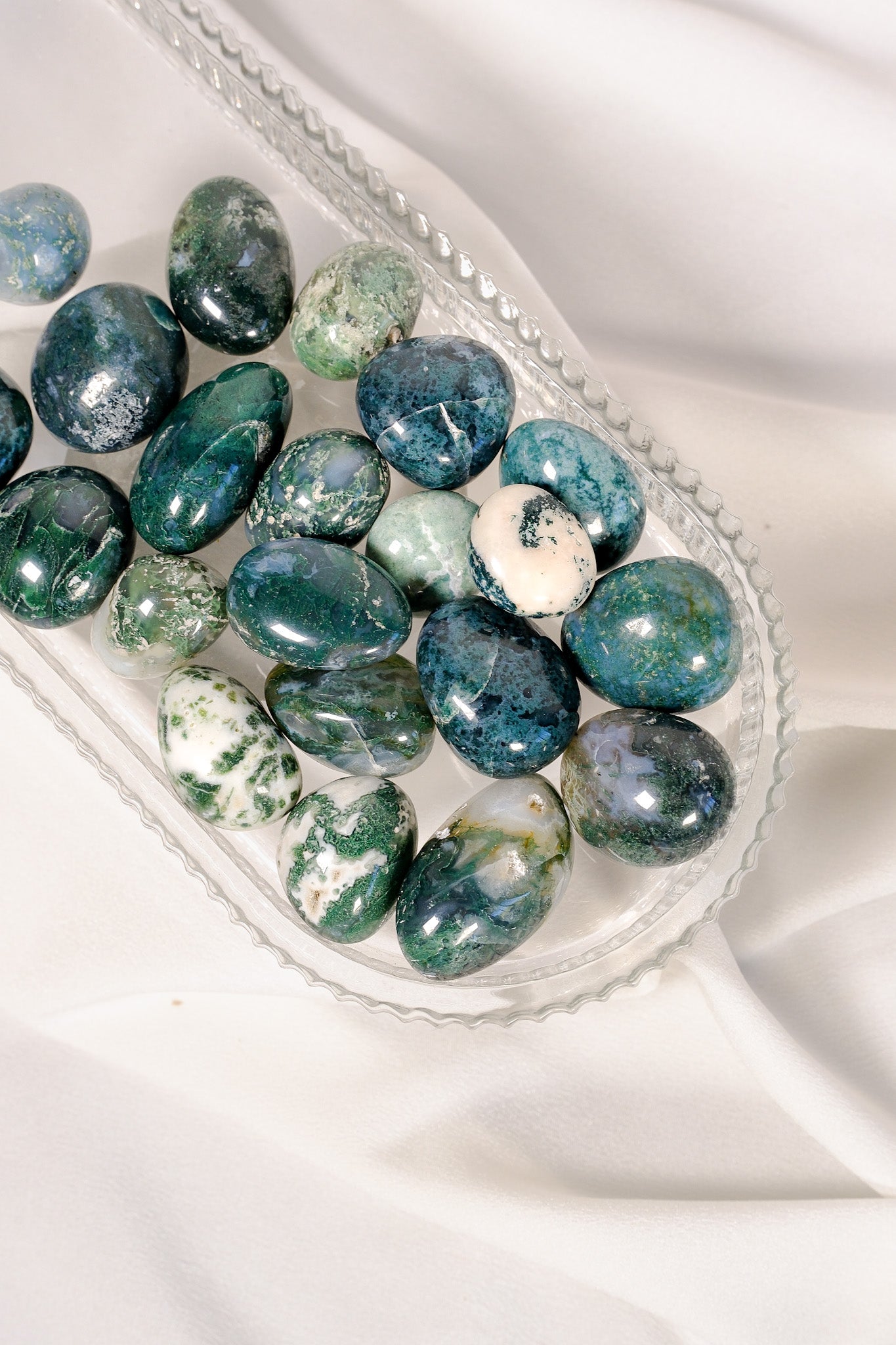 Moss Agate Tumble