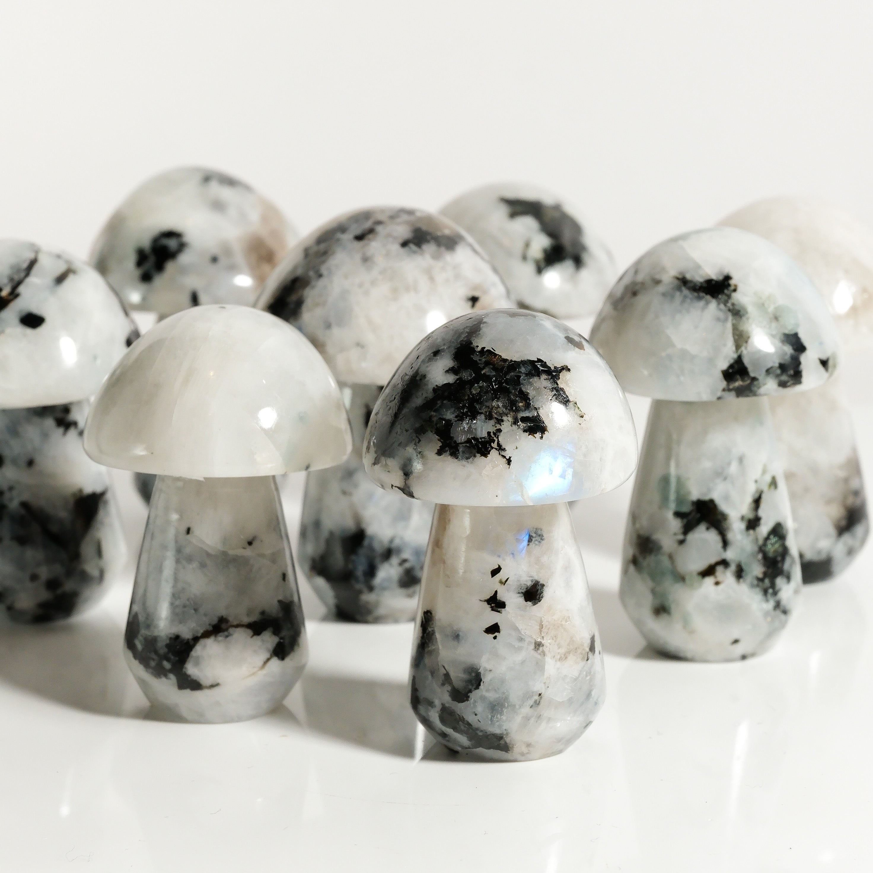 Rainbow Moonstone Mushroom