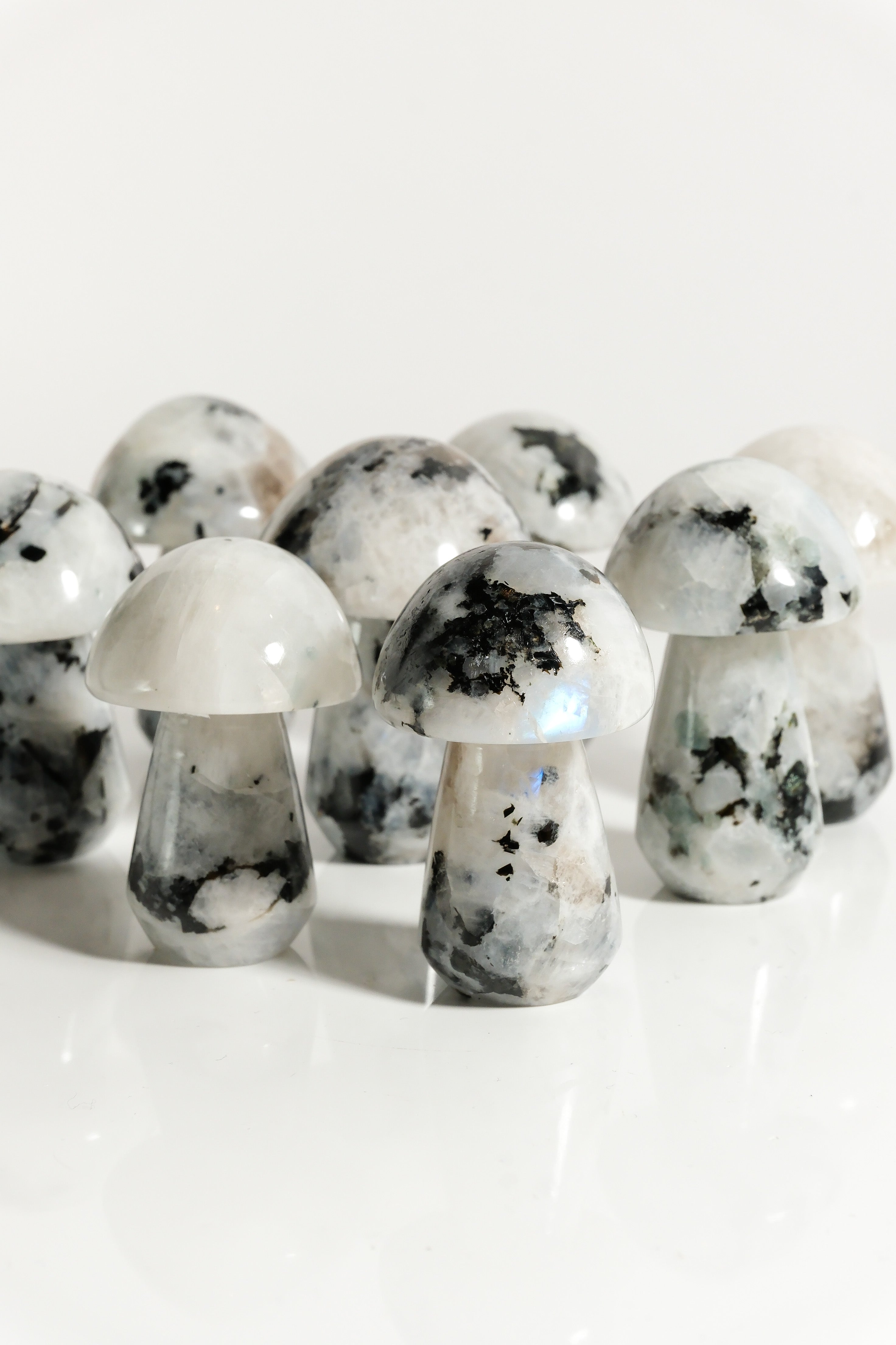 Rainbow Moonstone Mushroom