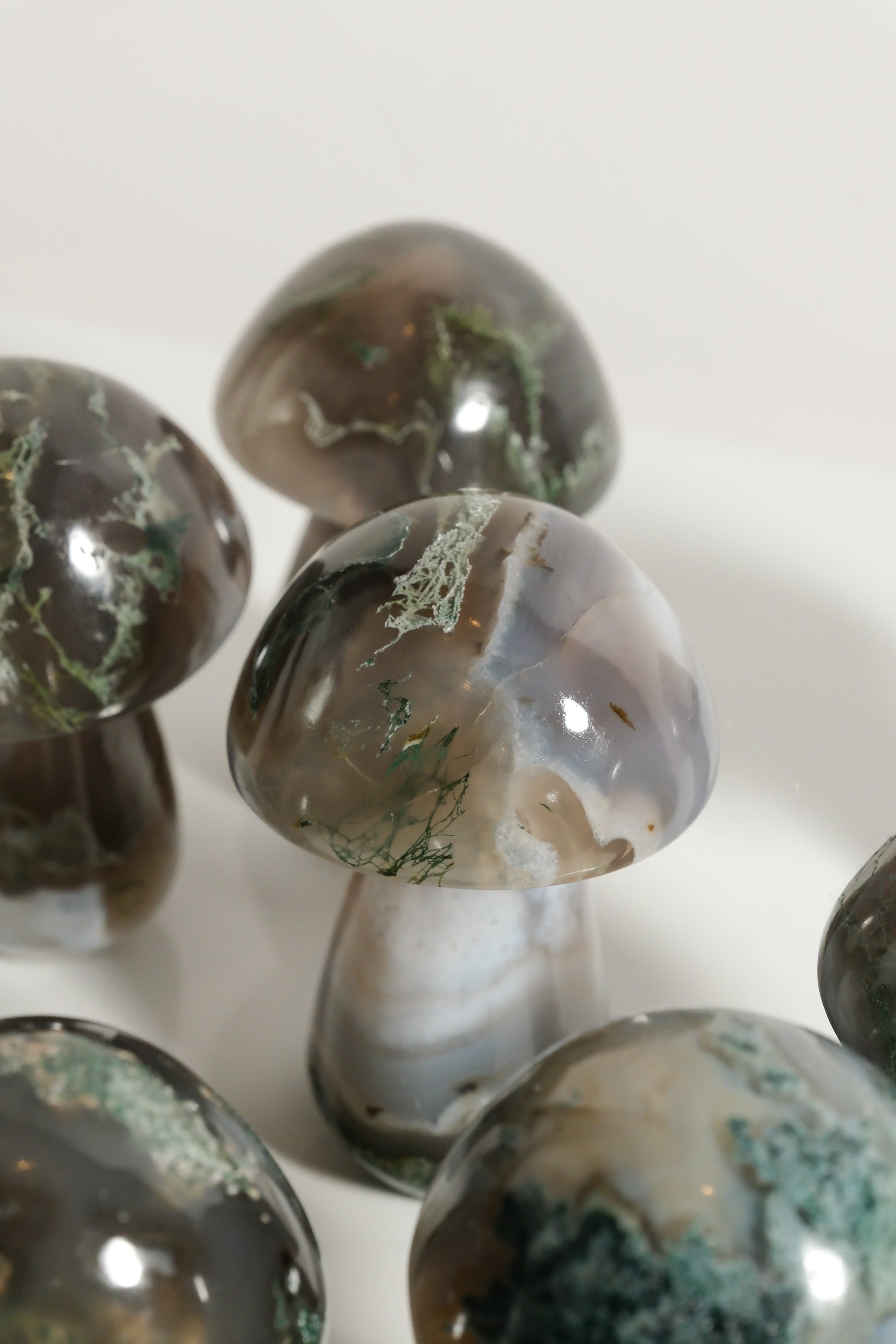 Moss Agate Mushroom