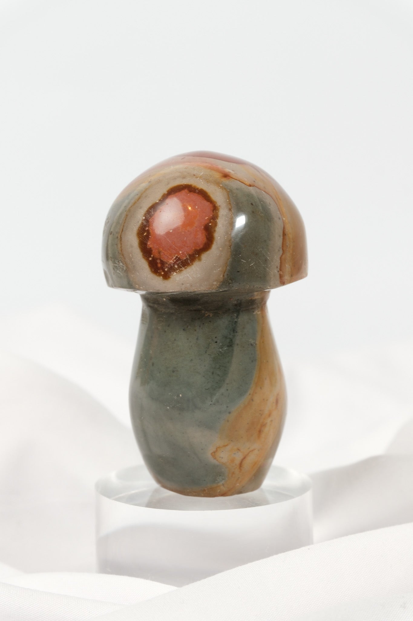 Polychrome Jasper Mushroom