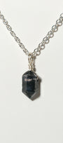 Moss Agate Mini Necklace Silver