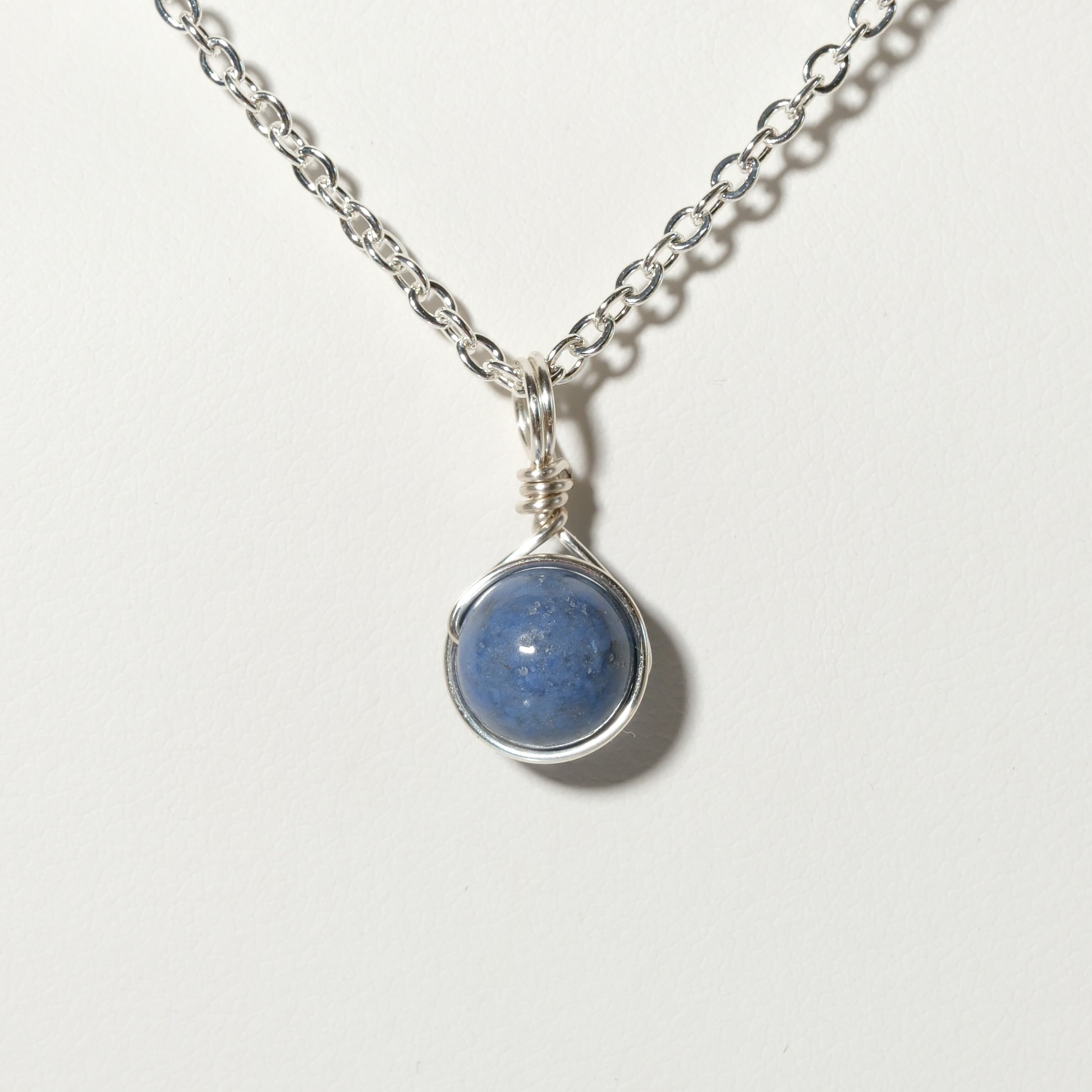 Dumortierite Prestige Necklace Silver