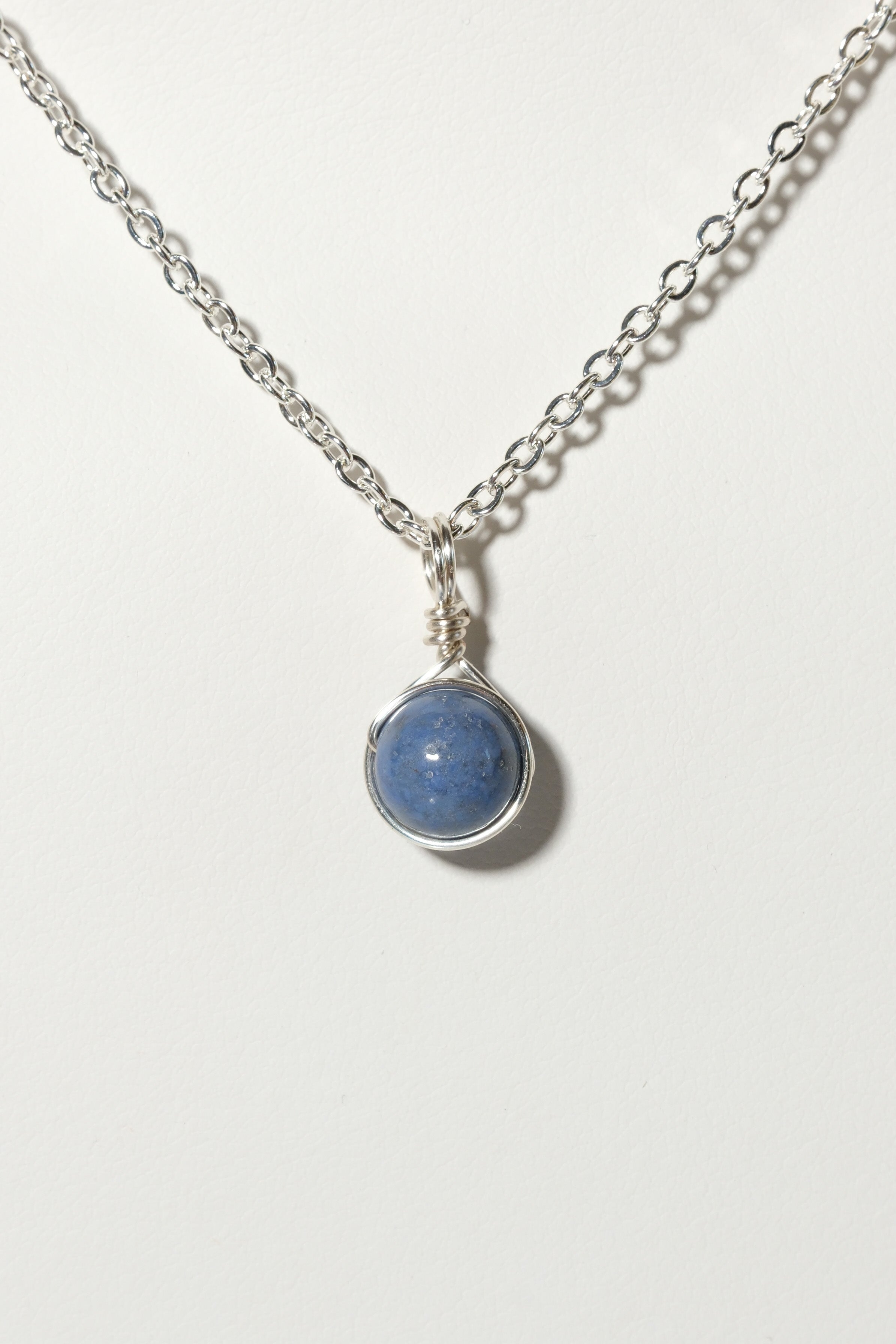 Dumortierite Prestige Necklace Silver