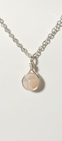 Flower Agate Prestige Necklace Silver