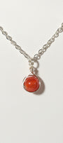 Carnelian Prestige Necklace Silver