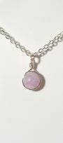 Lepidolite Prestige Necklace Silver