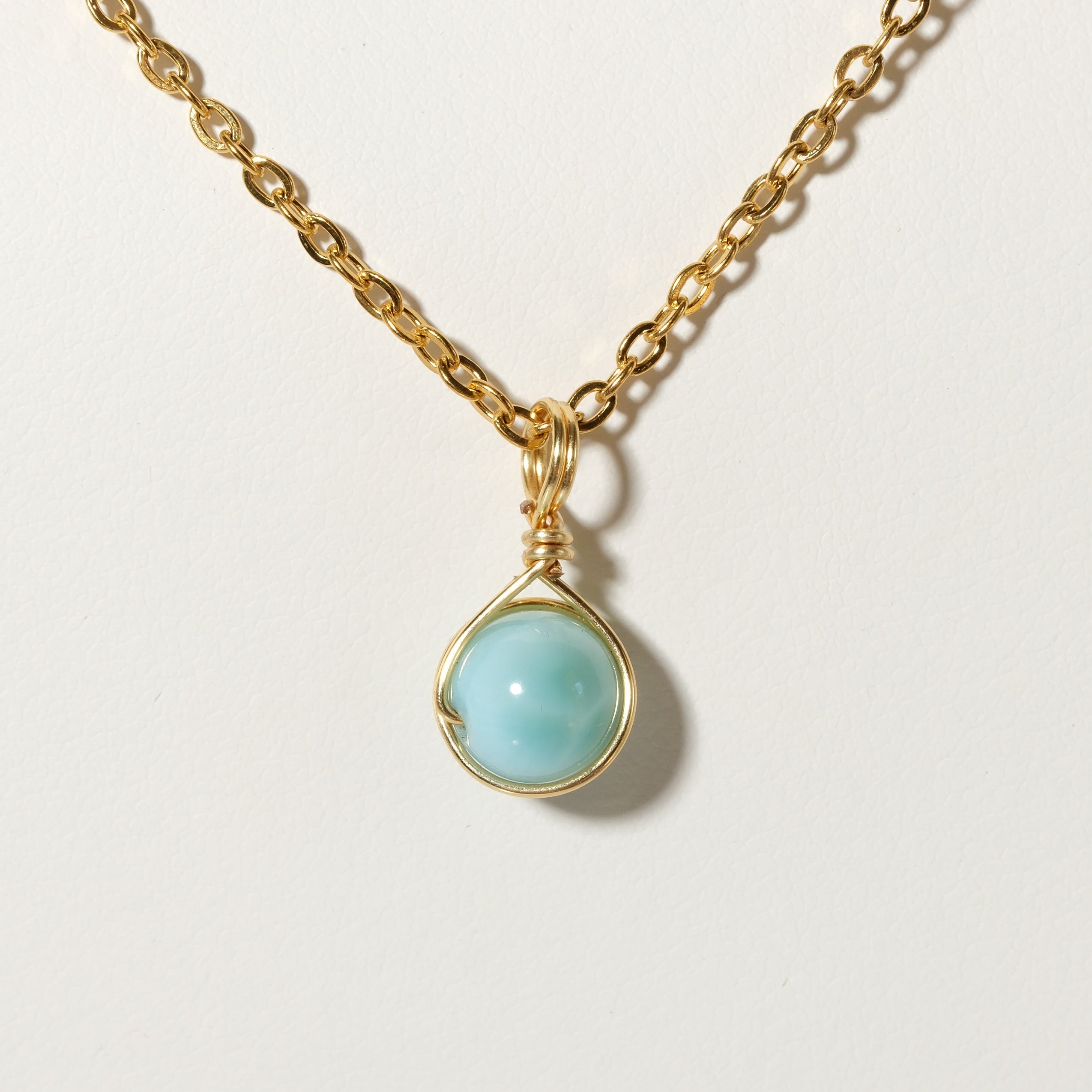 Larimar Prestige Necklace Gold