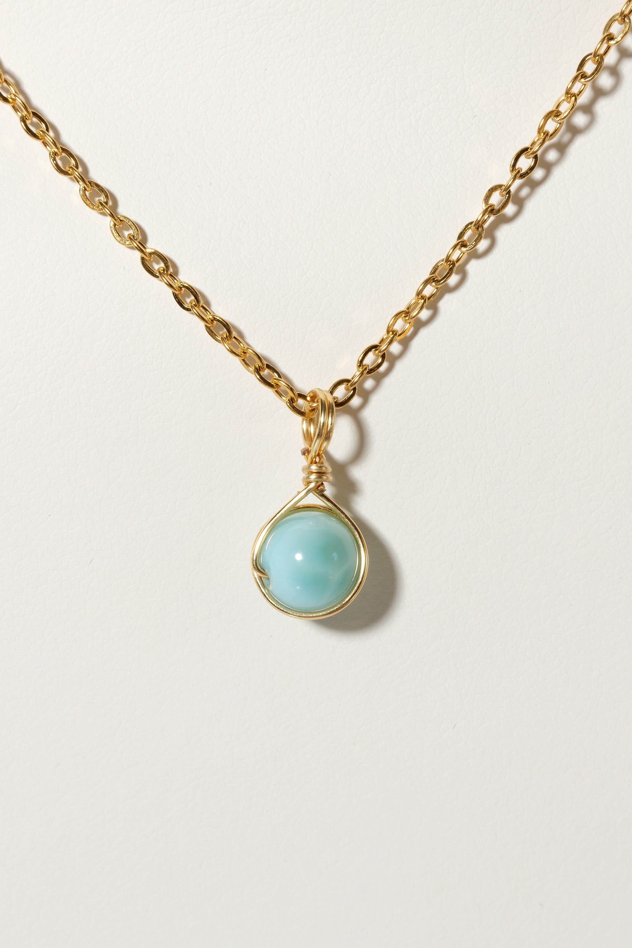 Larimar Prestige Necklace Gold