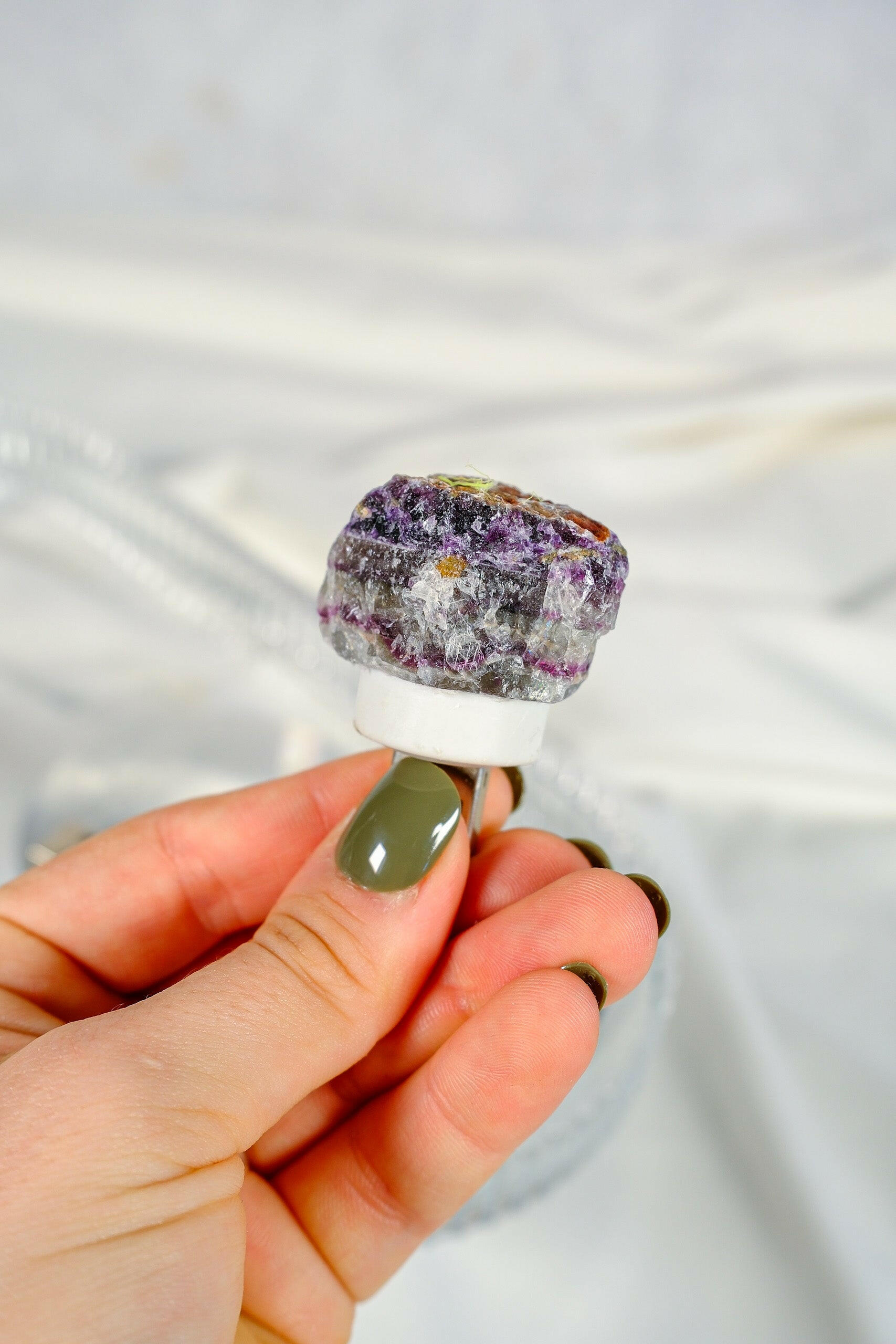 Fluorite USB Light Healing Crystal.