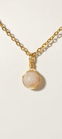 Flower Agate Prestige Necklace Gold