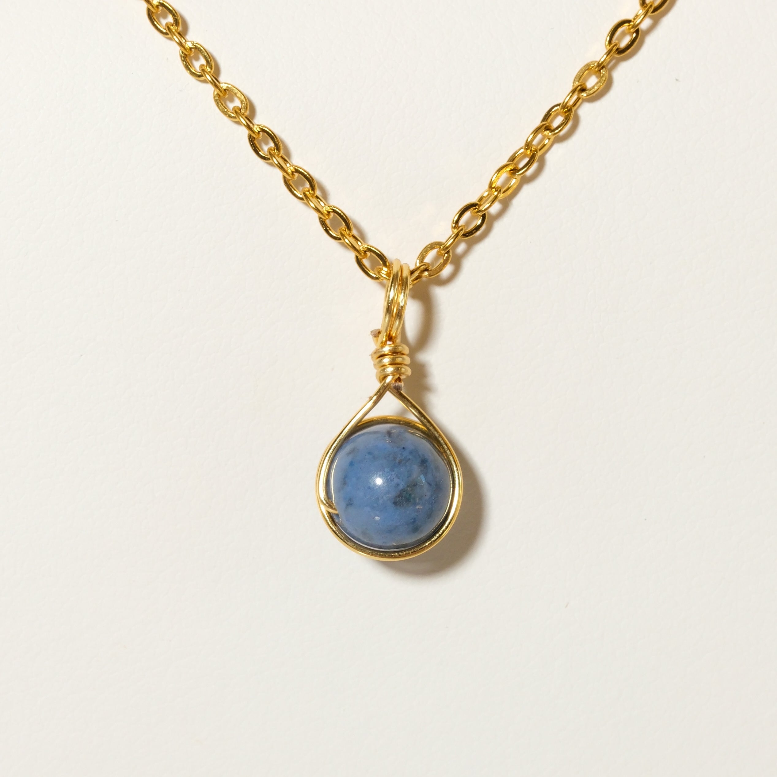 Dumortierite Prestige Necklace Gold