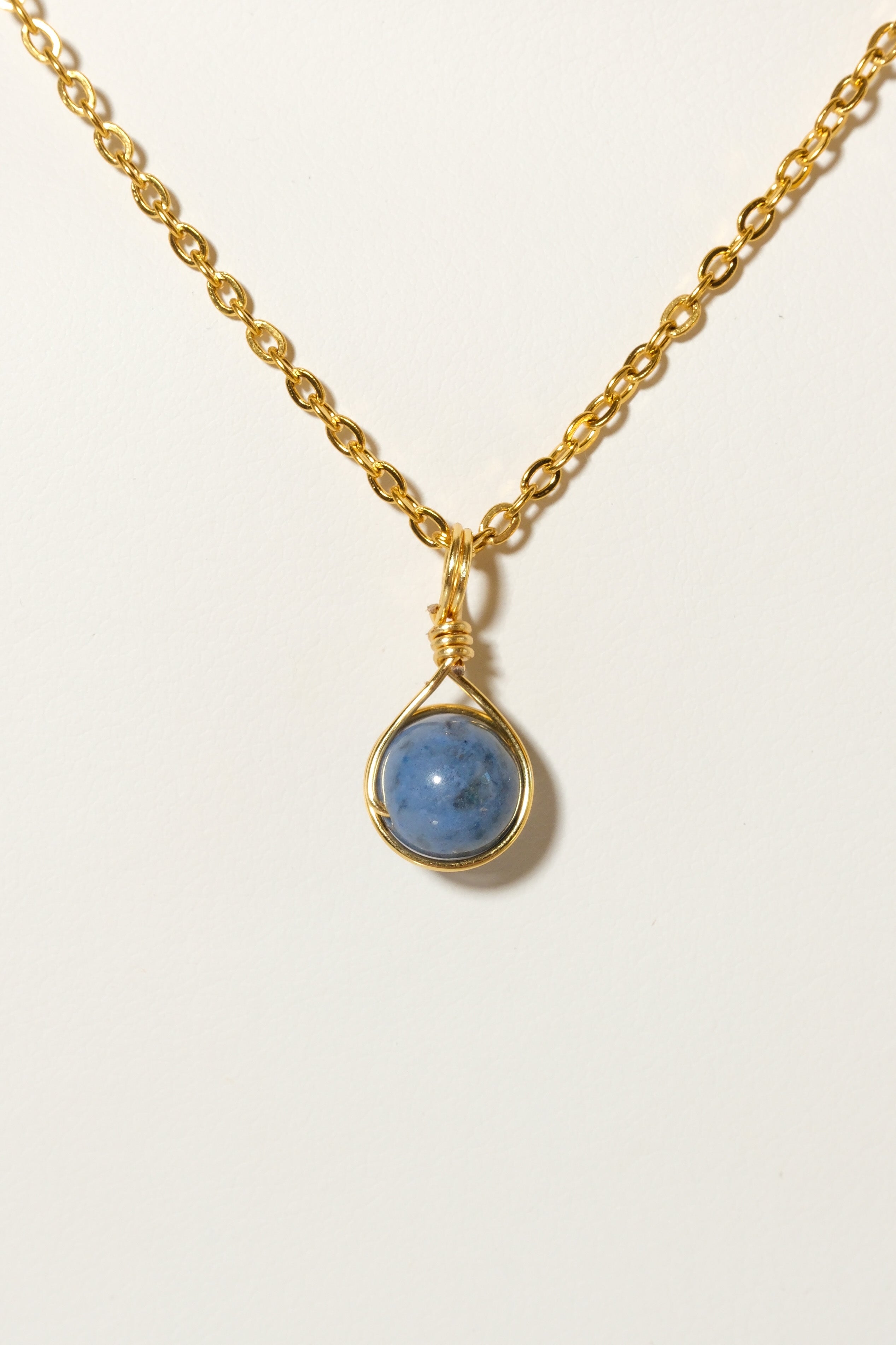 Dumortierite Prestige Necklace Gold