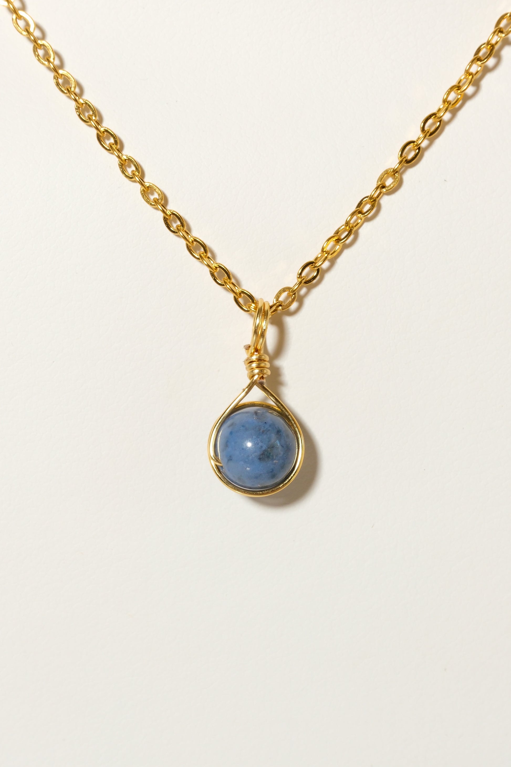 Dumortierite Prestige Necklace Gold