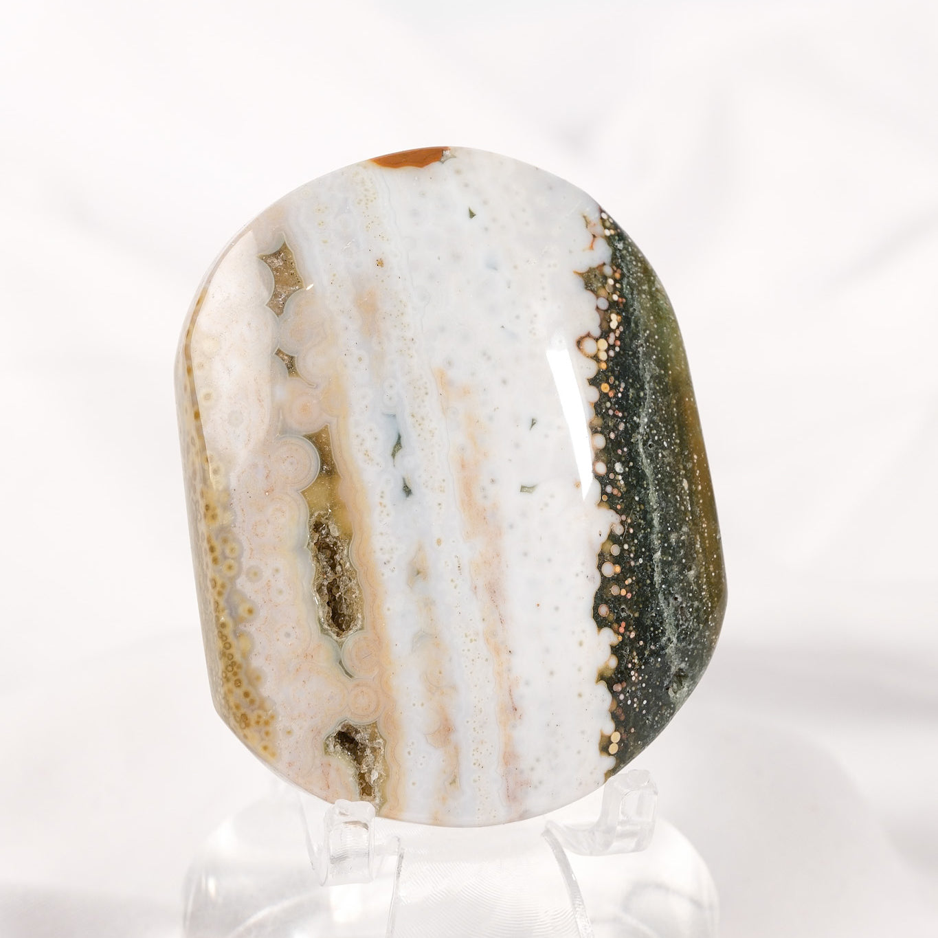 Orbicular Sea Jasper Palmstone