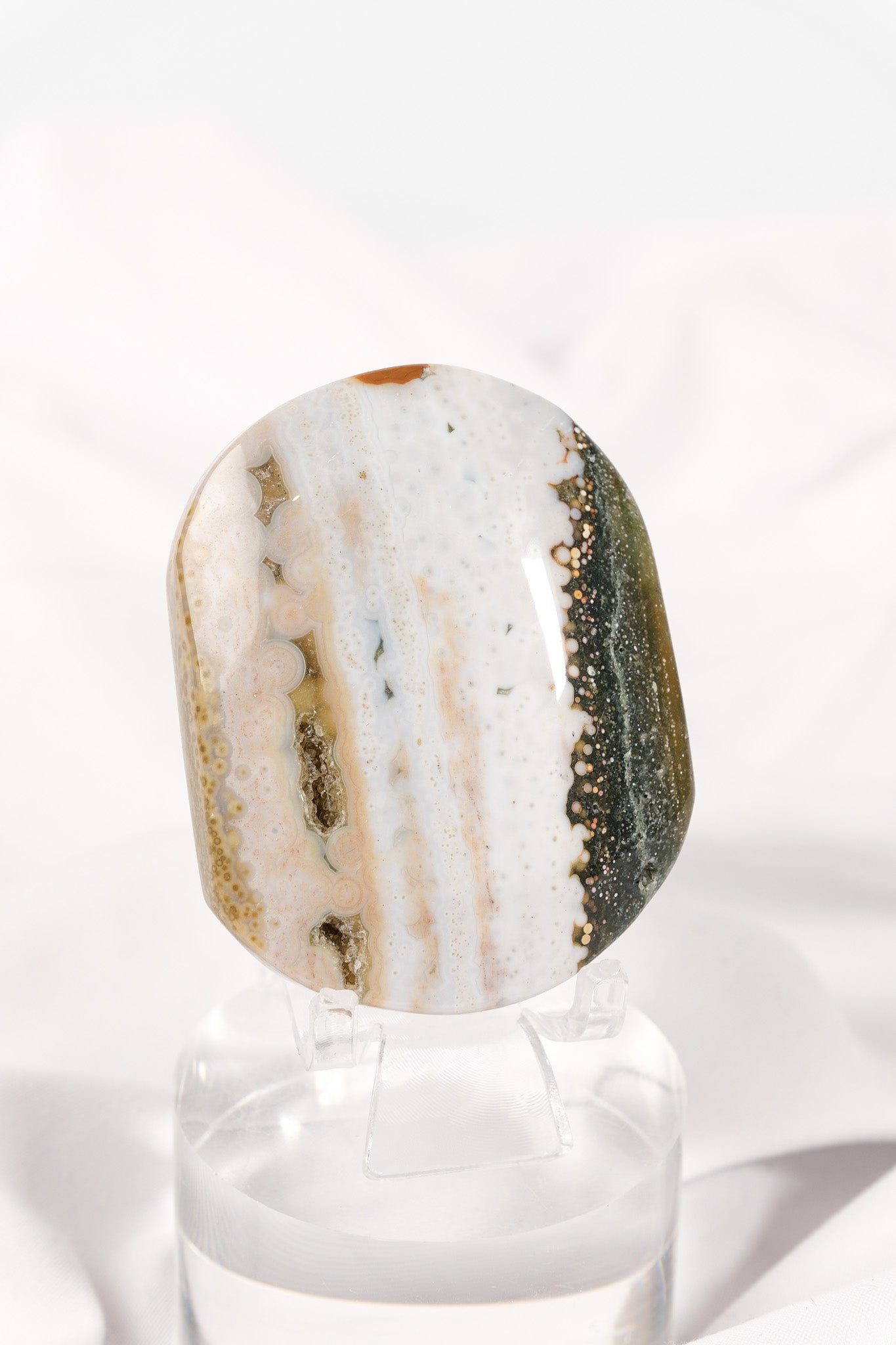 Orbicular Sea Jasper Palmstone