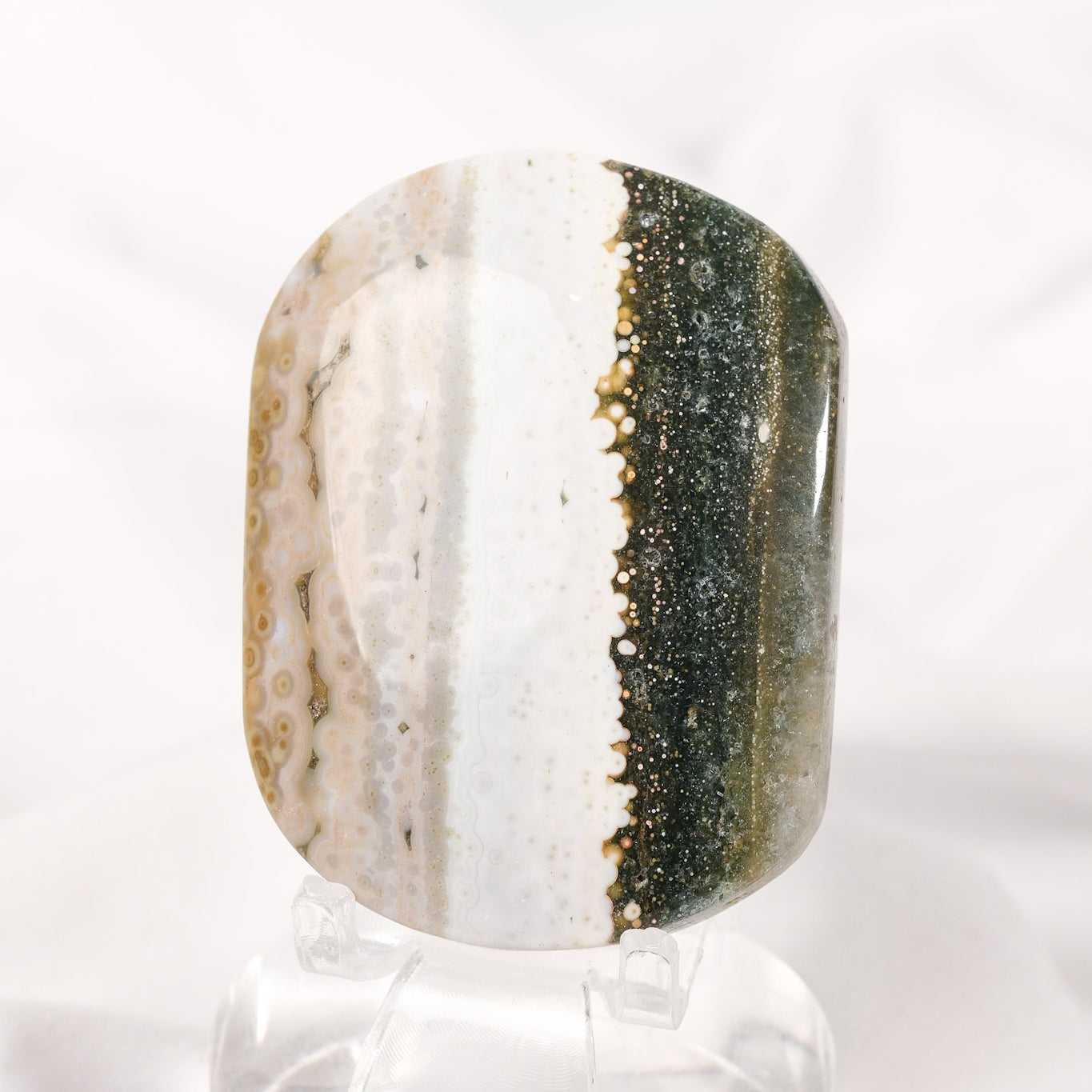 Orbicular Sea Jasper Palmstone