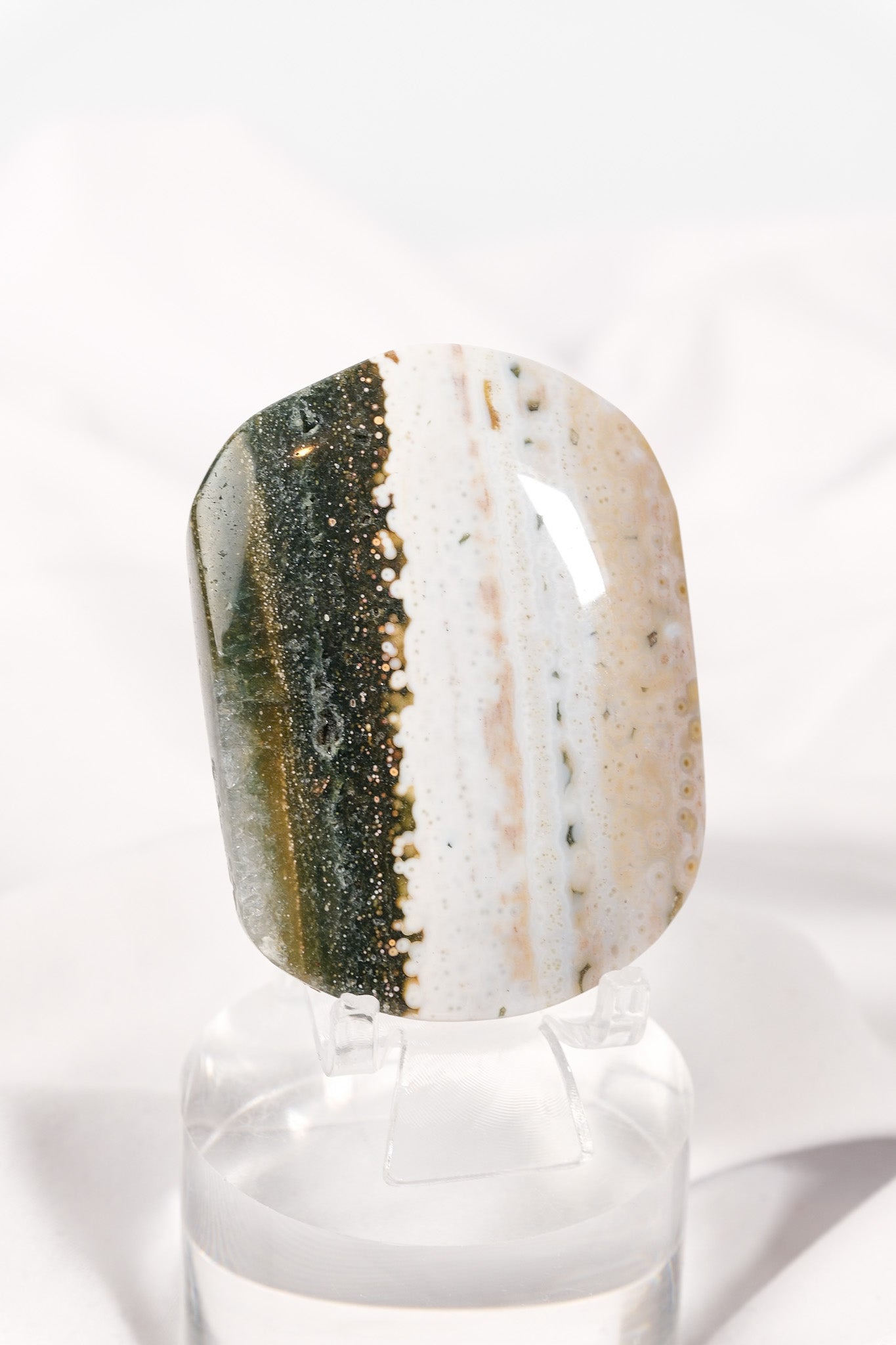 Orbicular Sea Jasper Palmstone
