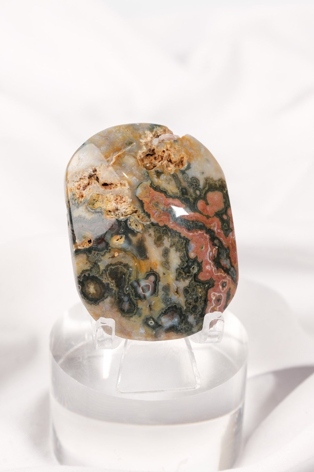 Orbicular Sea Jasper Palmstone