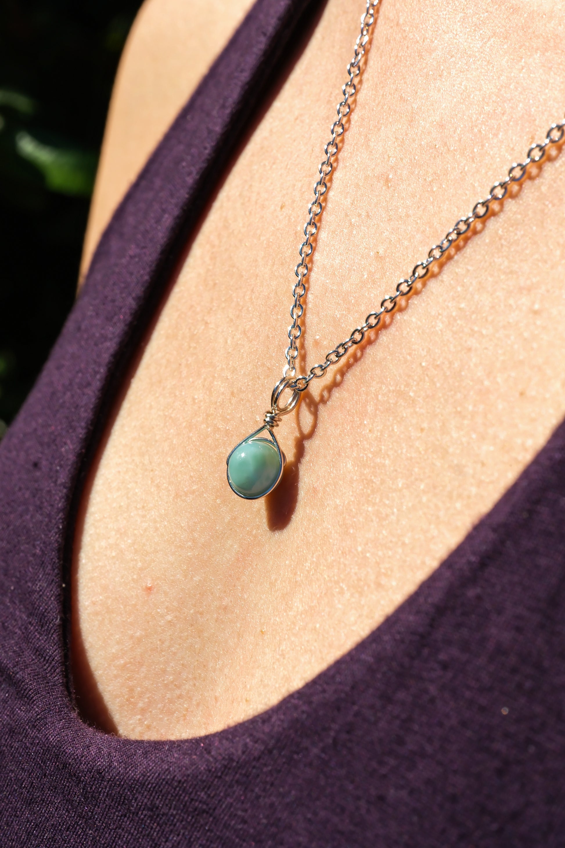 Larimar Prestige Necklace Silver