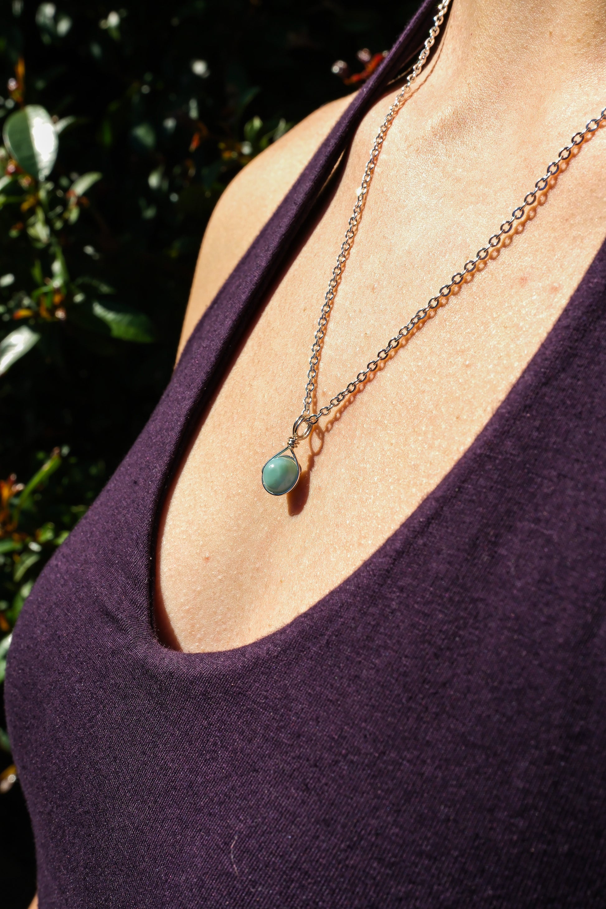 Larimar Prestige Necklace Silver
