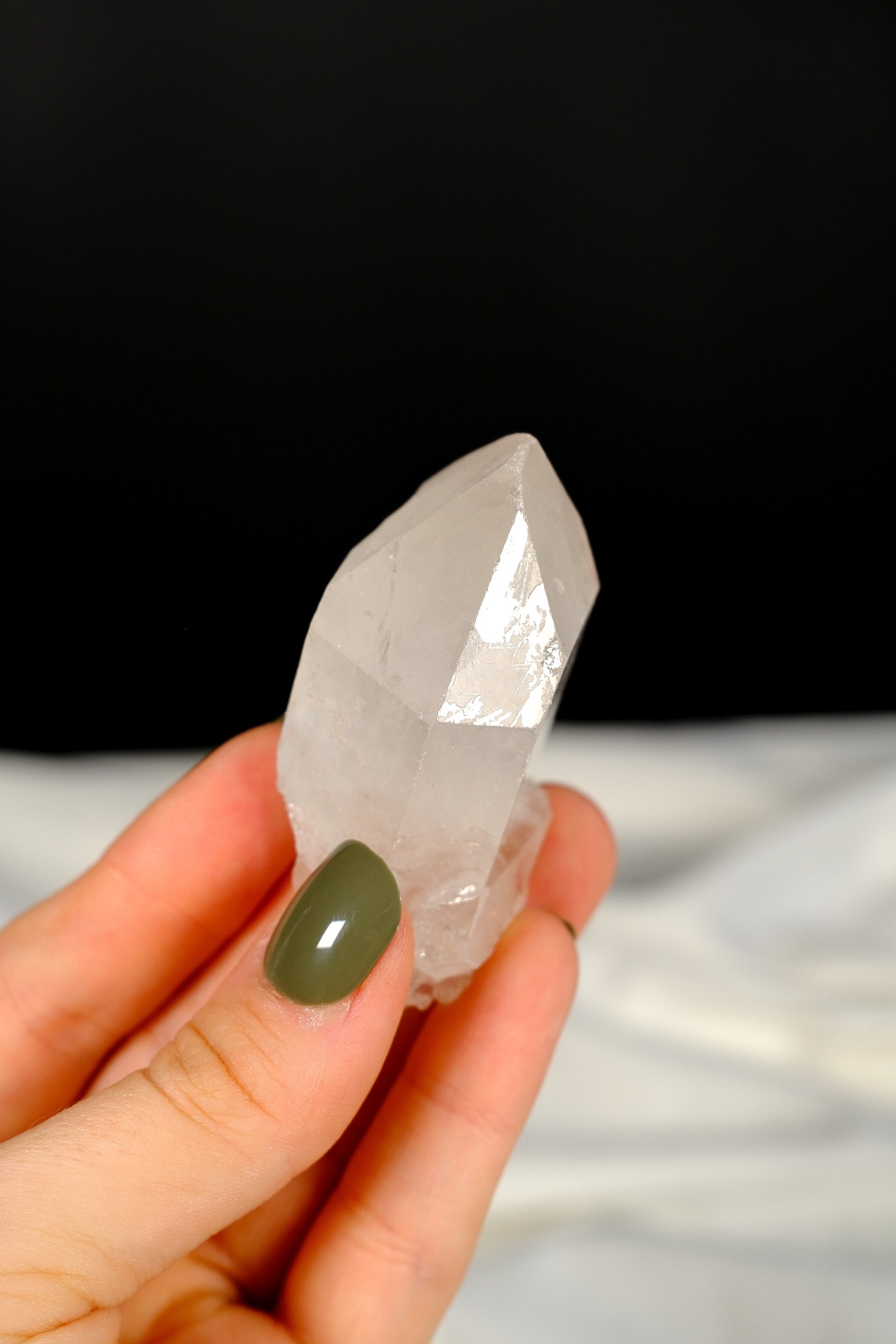 Clear Quartz Cluster Point