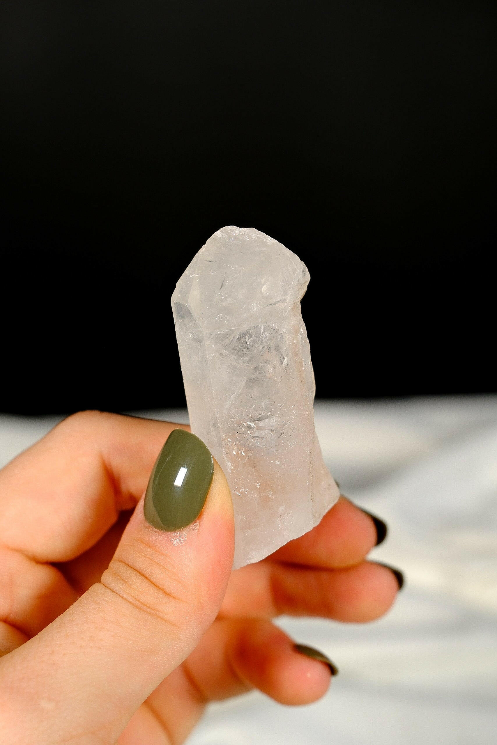 Clear Quartz Cluster Point Healing Crystal.