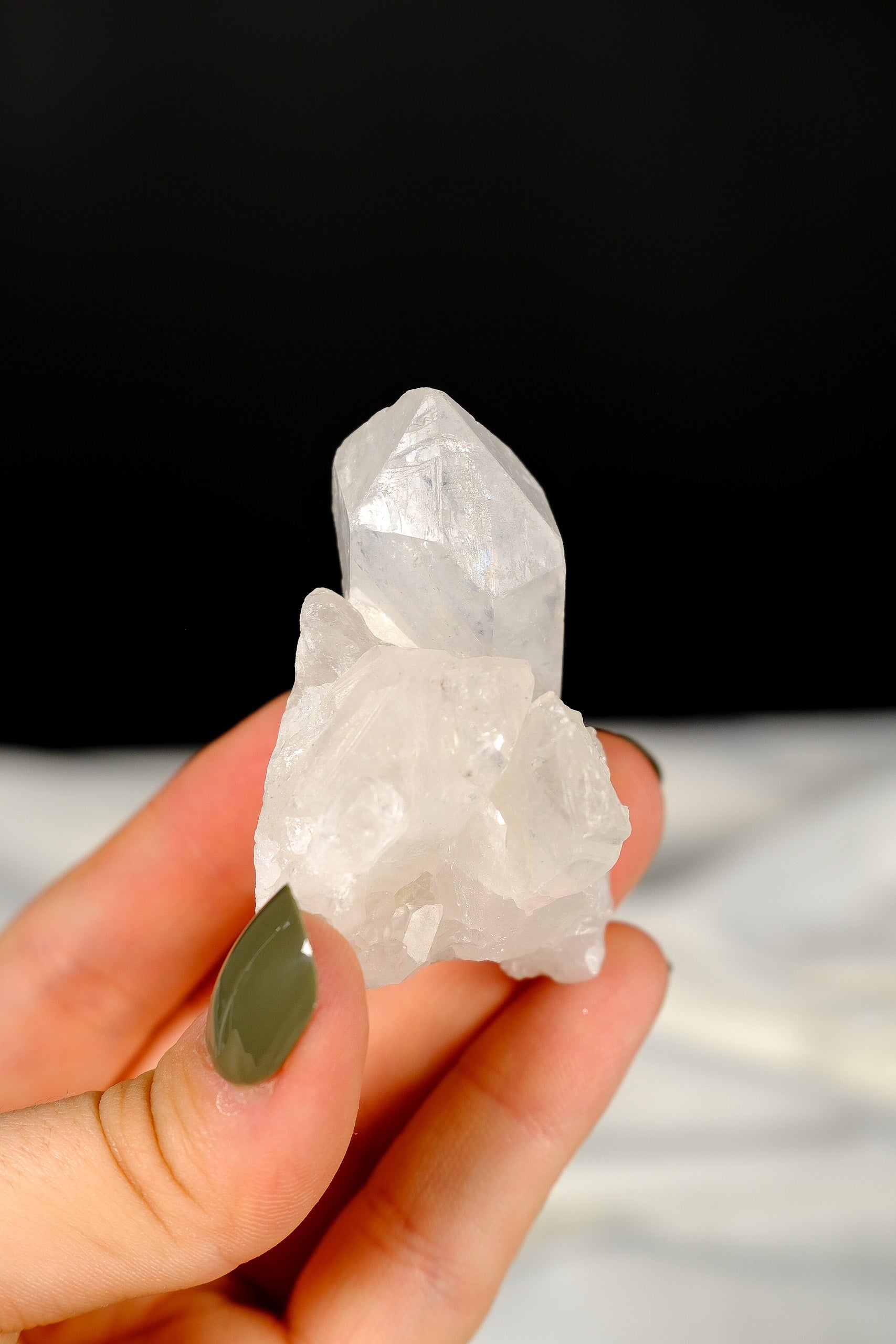 Clear Quartz Cluster Point