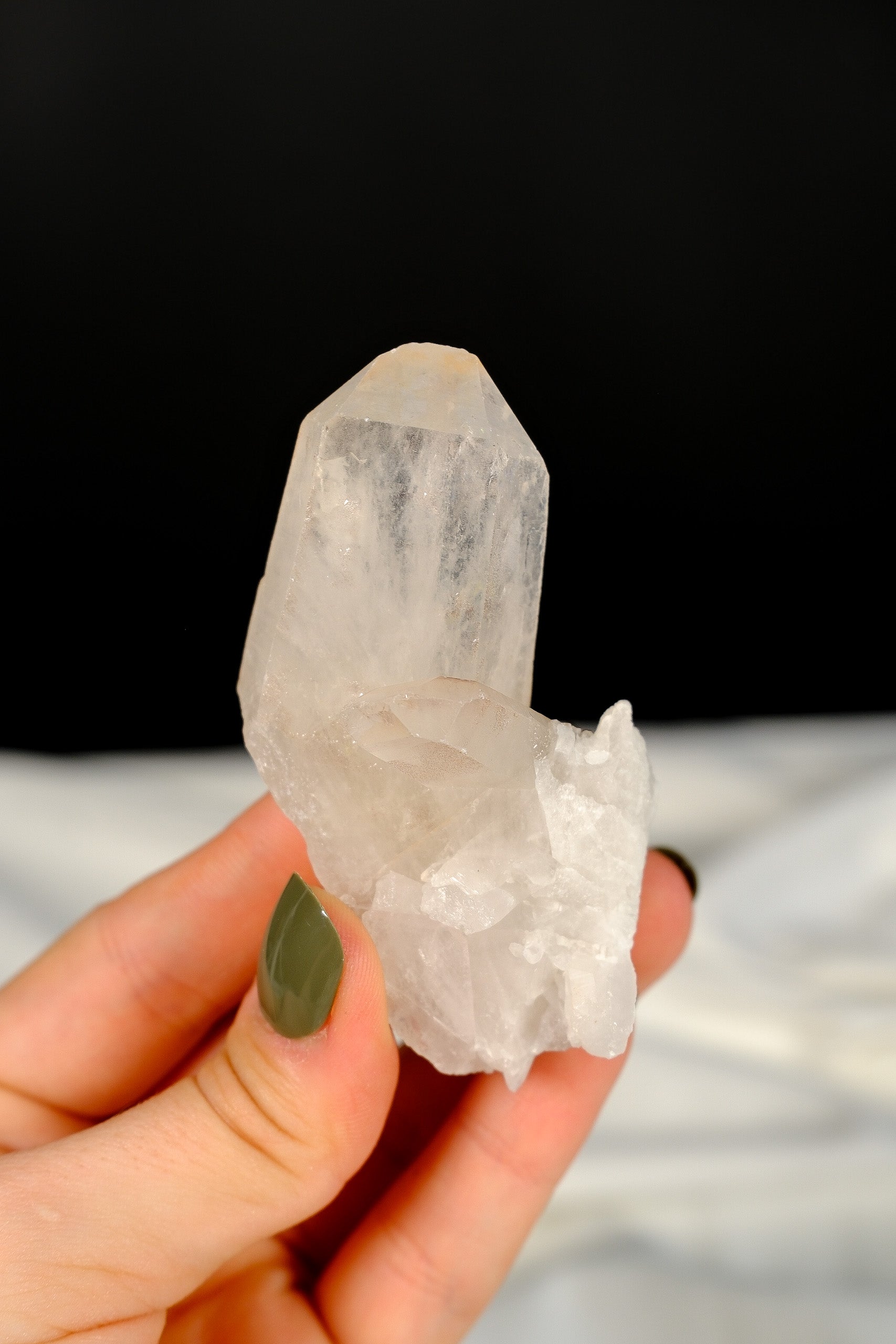 Clear Quartz Cluster Point