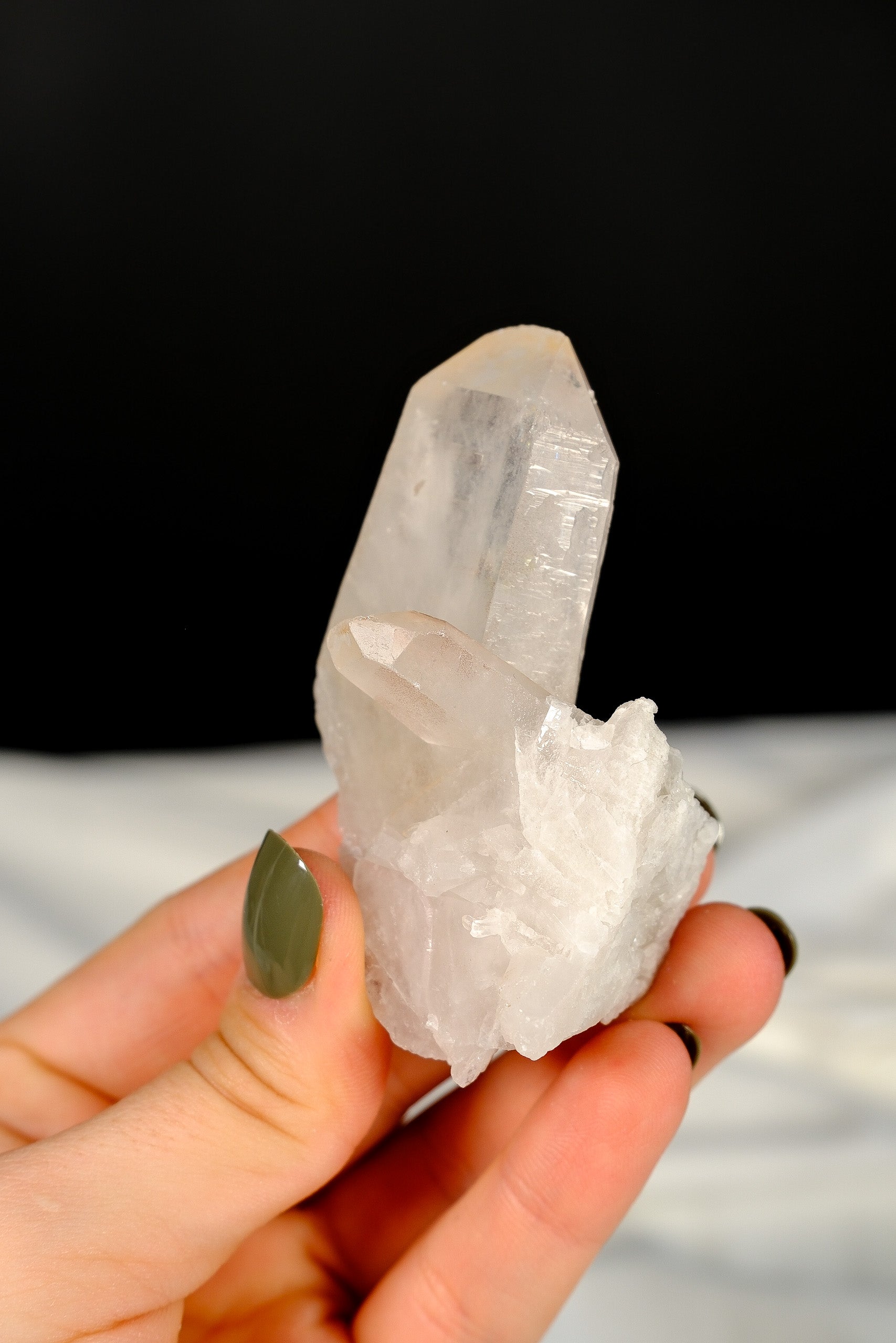 Clear Quartz Cluster Point