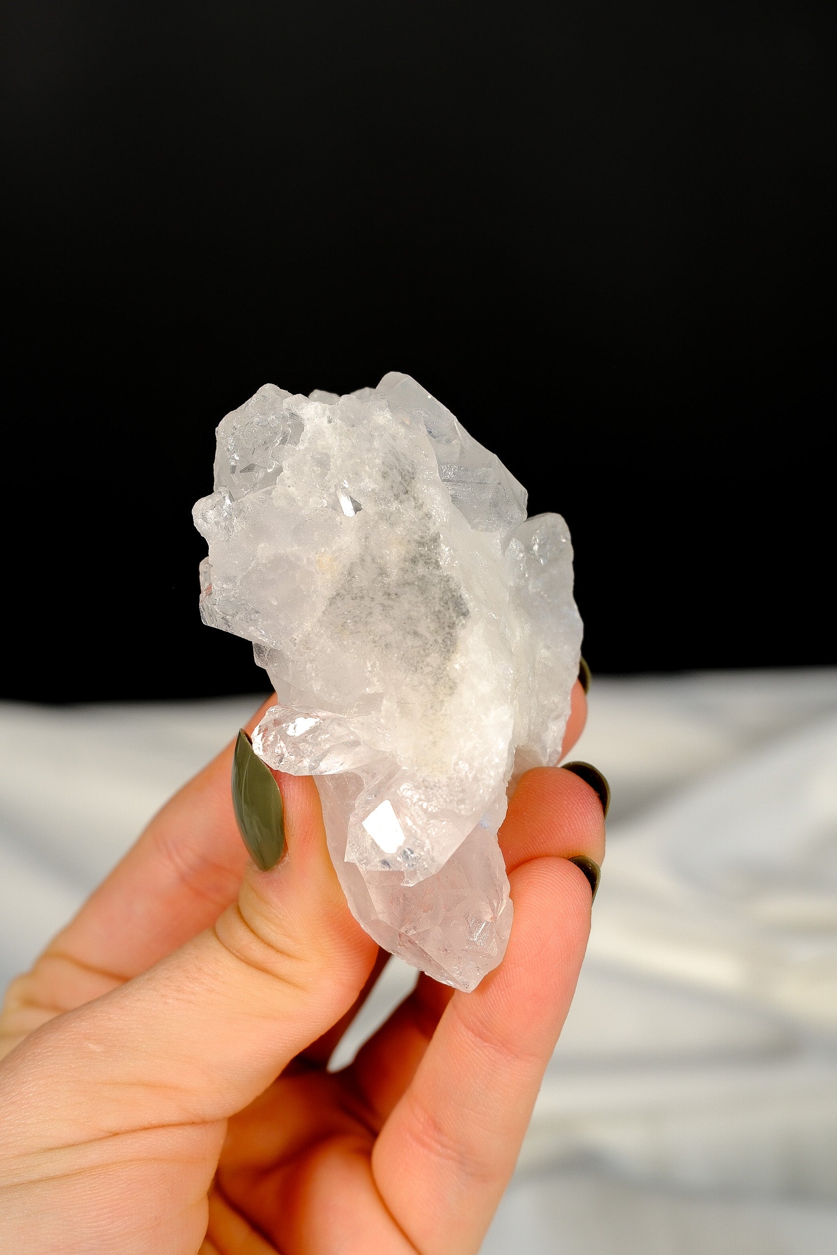 Clear Quartz Cluster Point
