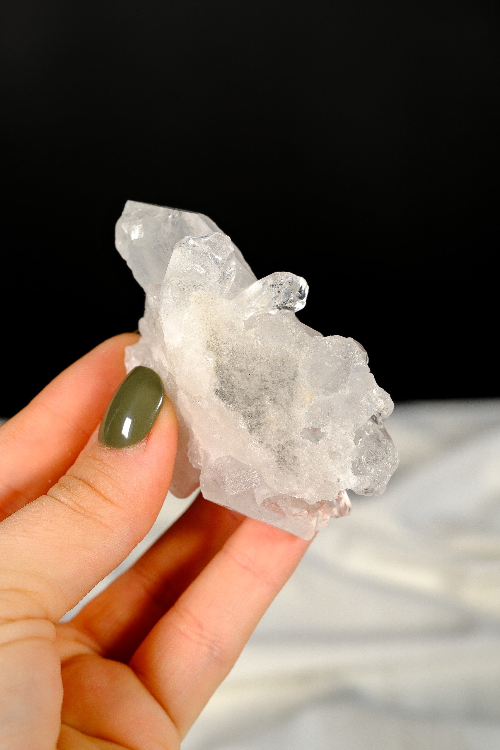 Clear Quartz Cluster Point