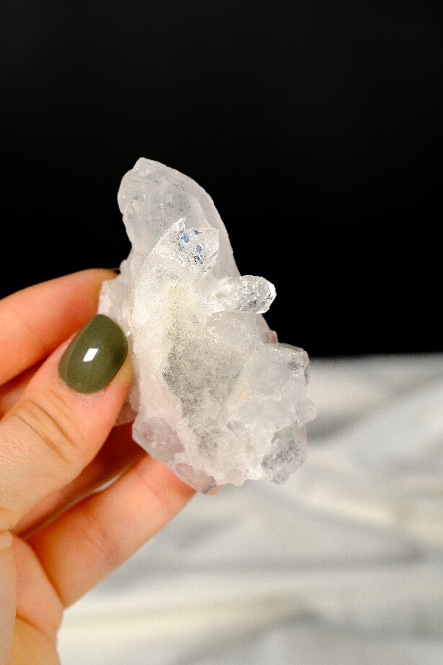 Clear Quartz Cluster Point