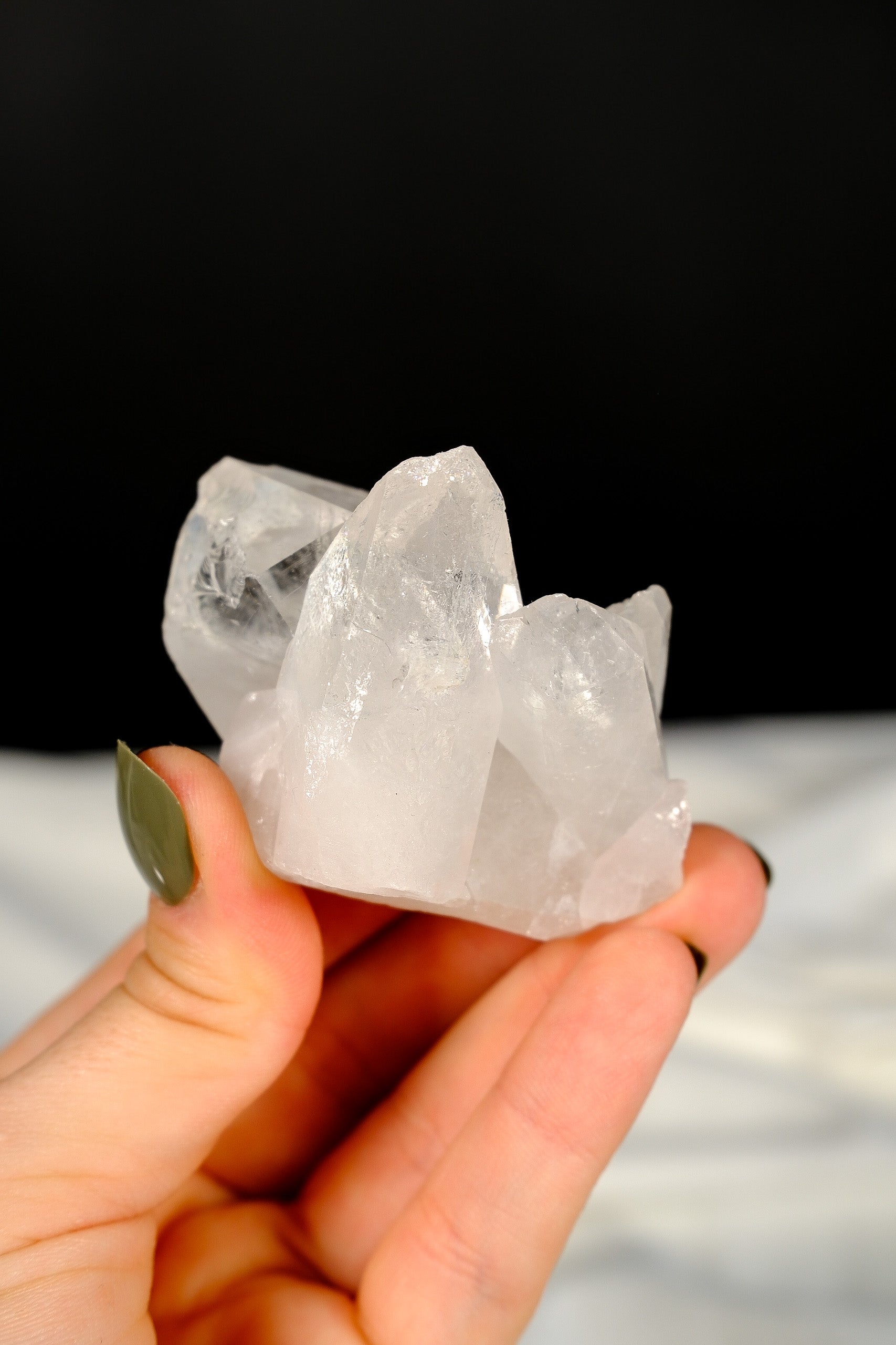 Clear Quartz Cluster Point