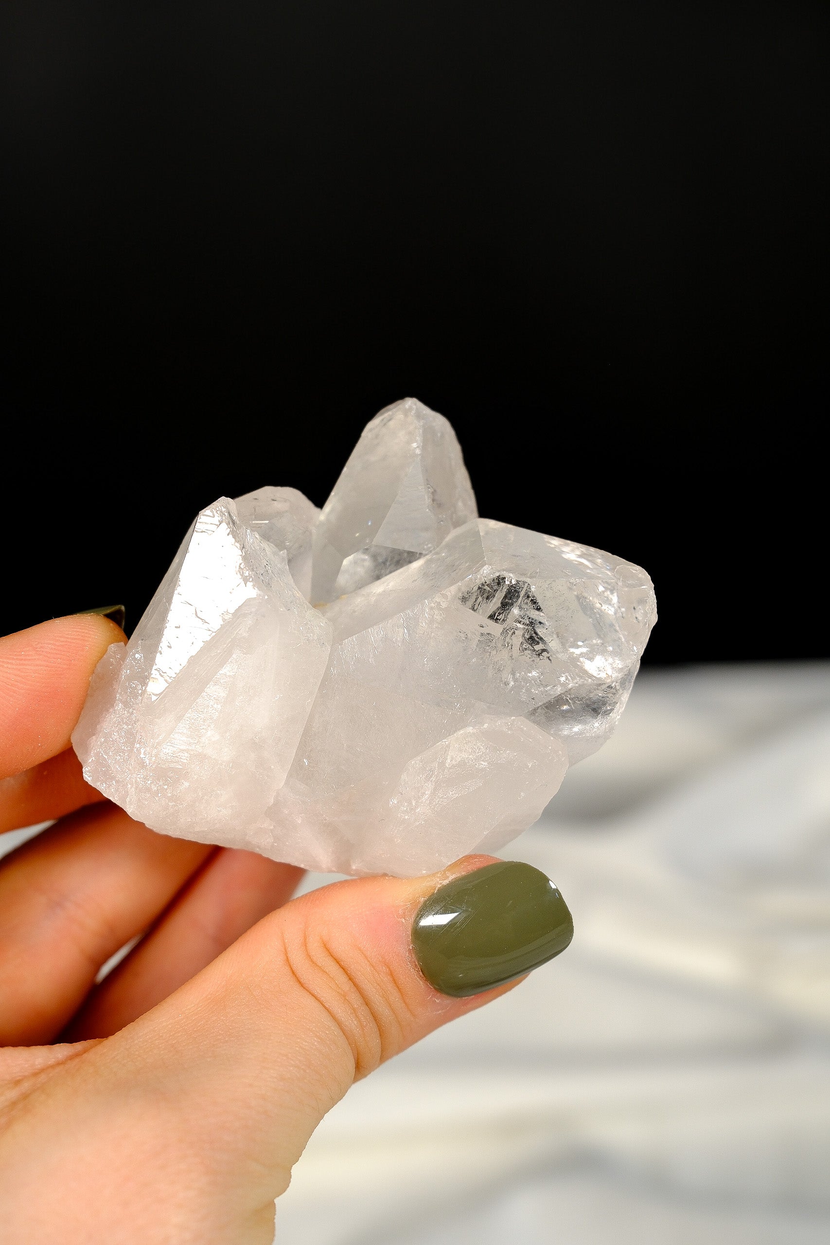 Clear Quartz Cluster Point
