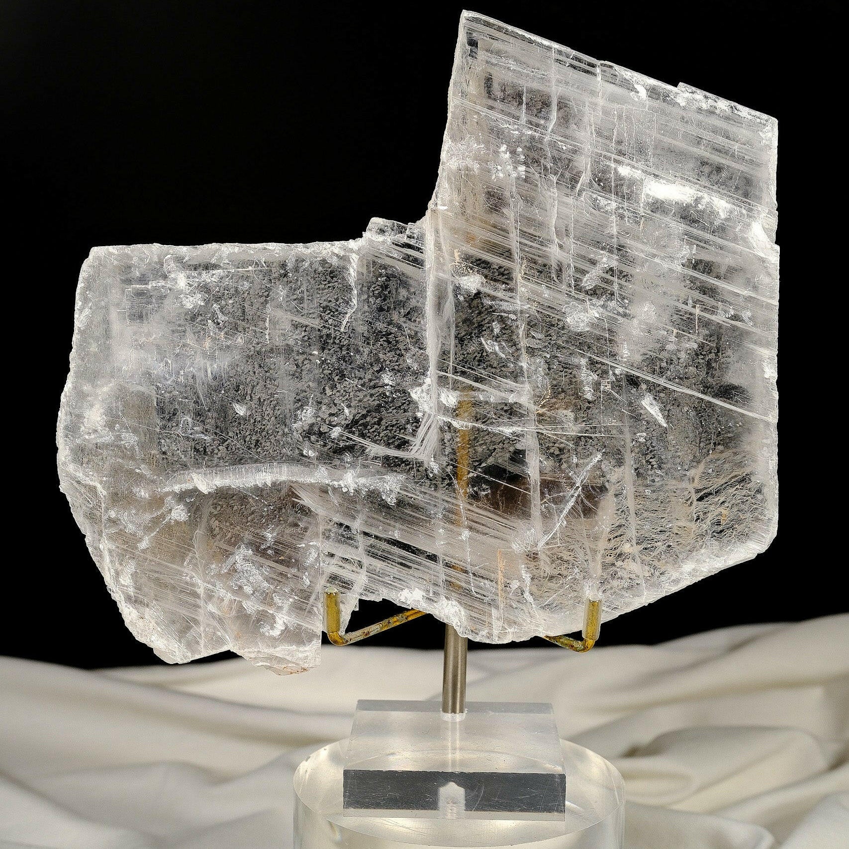 Transparent Selenite Slab Healing Crystal.