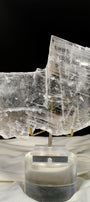 Transparent Selenite Slab Healing Crystal.