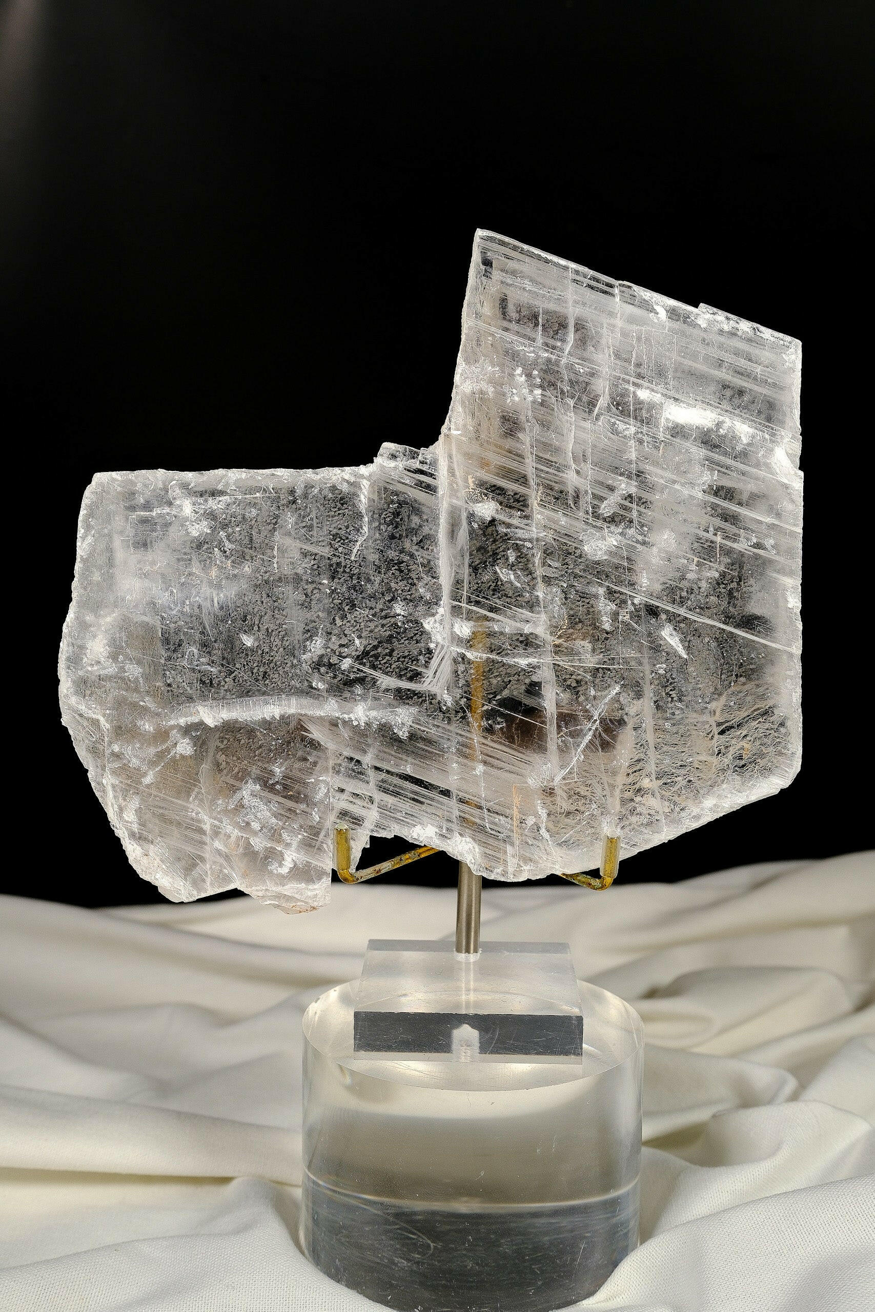 Transparent Selenite Slab Healing Crystal.