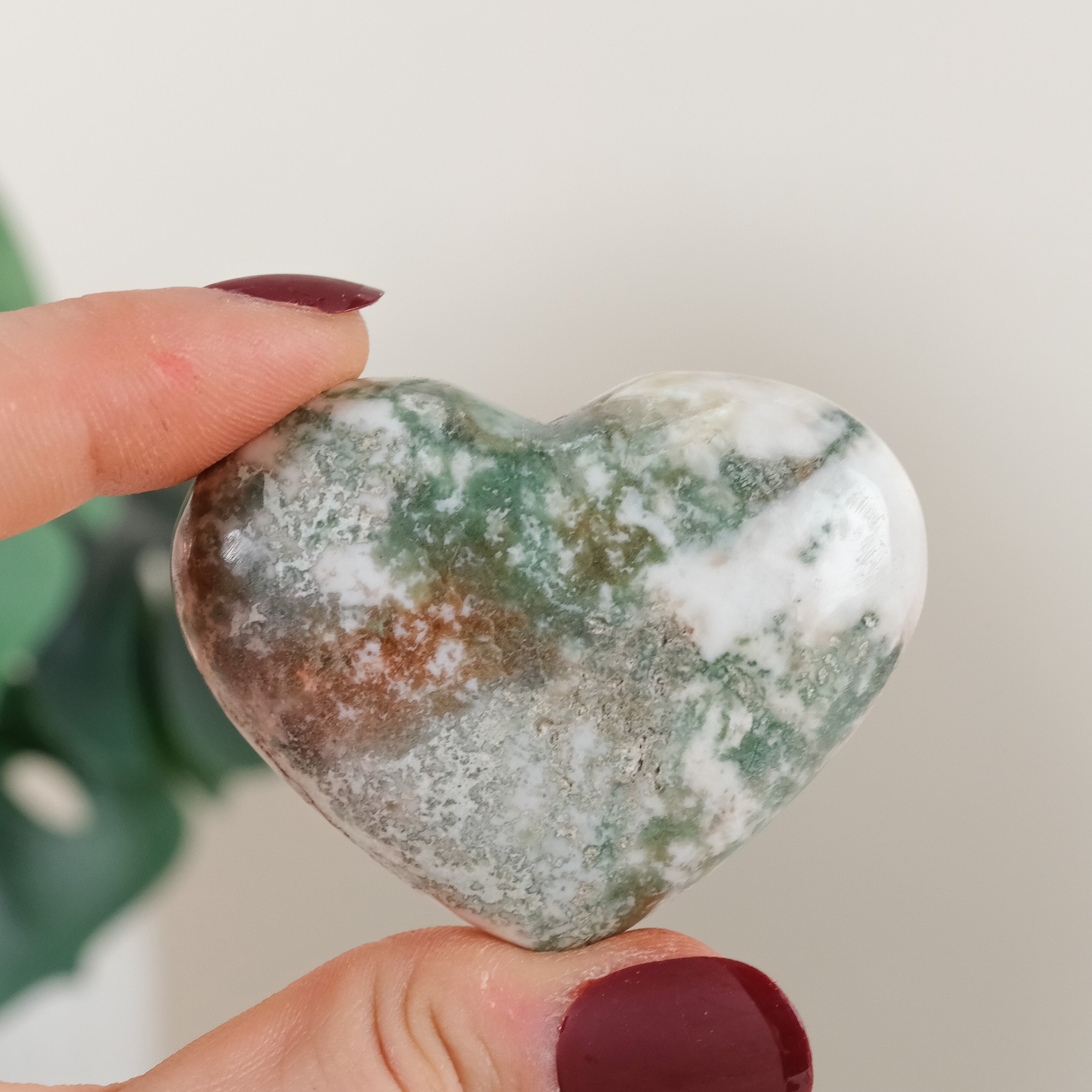 Tree Agate Heulandite Heart