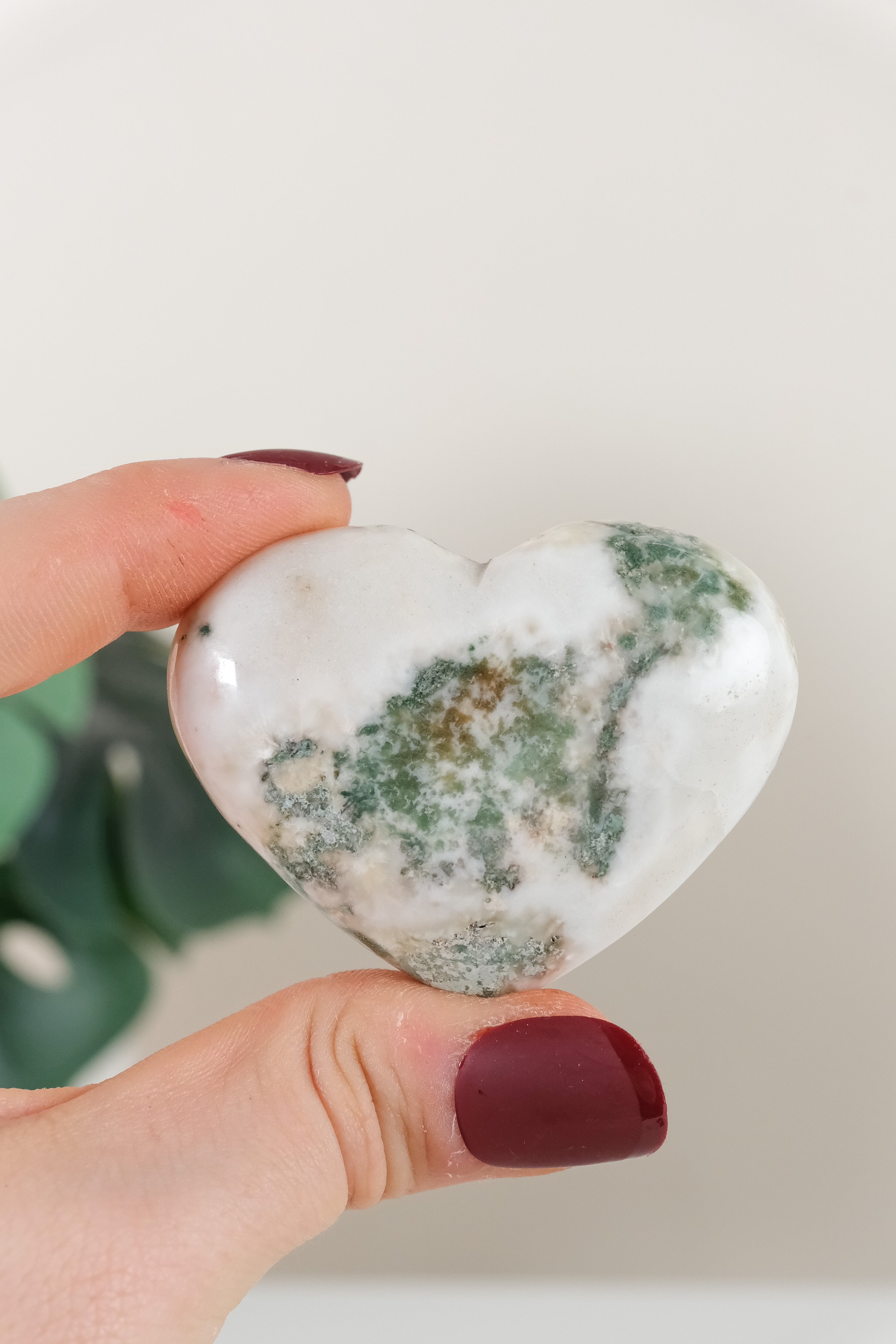 Tree Agate Heulandite Heart