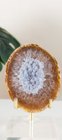 Druzy Agate Geode On Stand