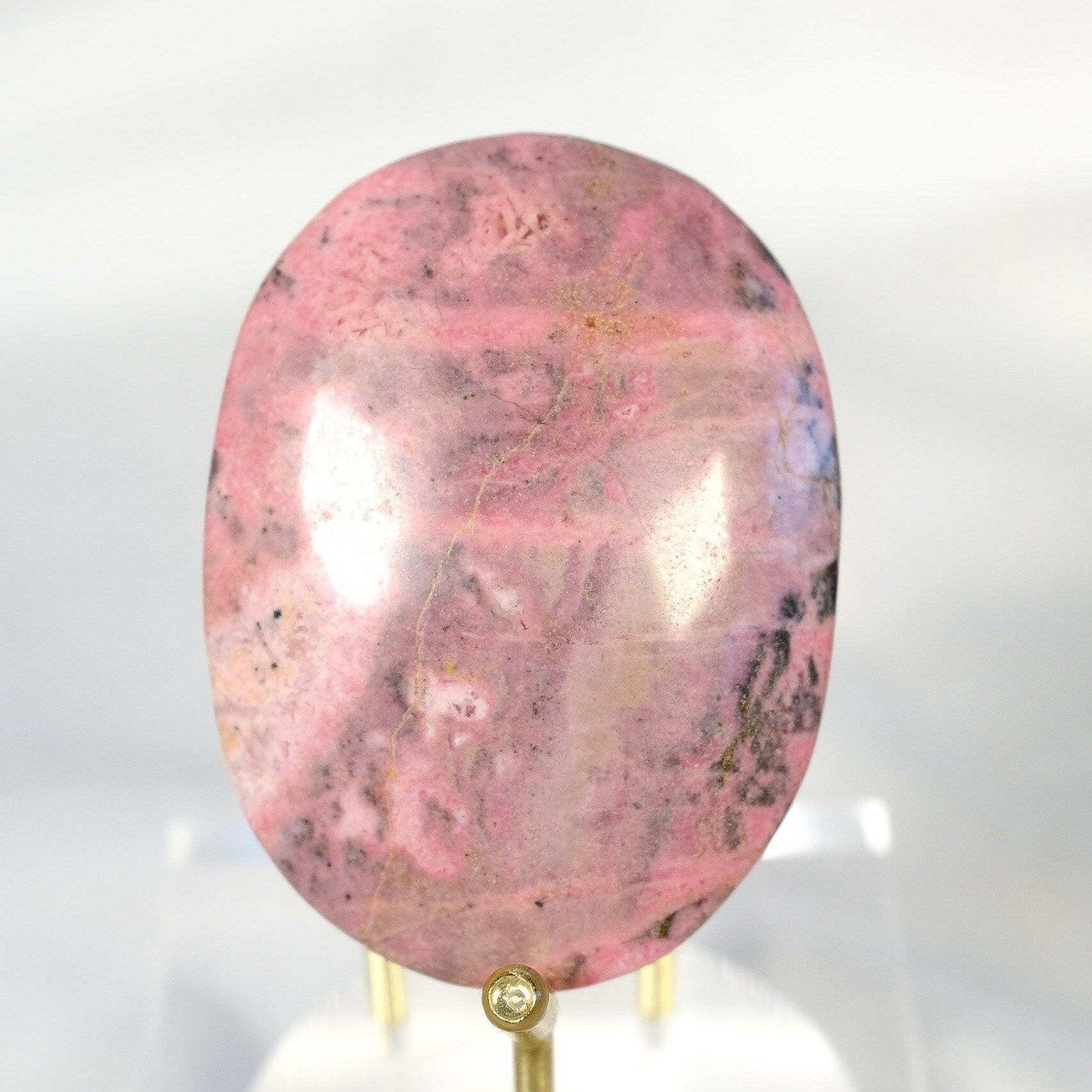 Rhodonite Palmstone Healing Crystal.