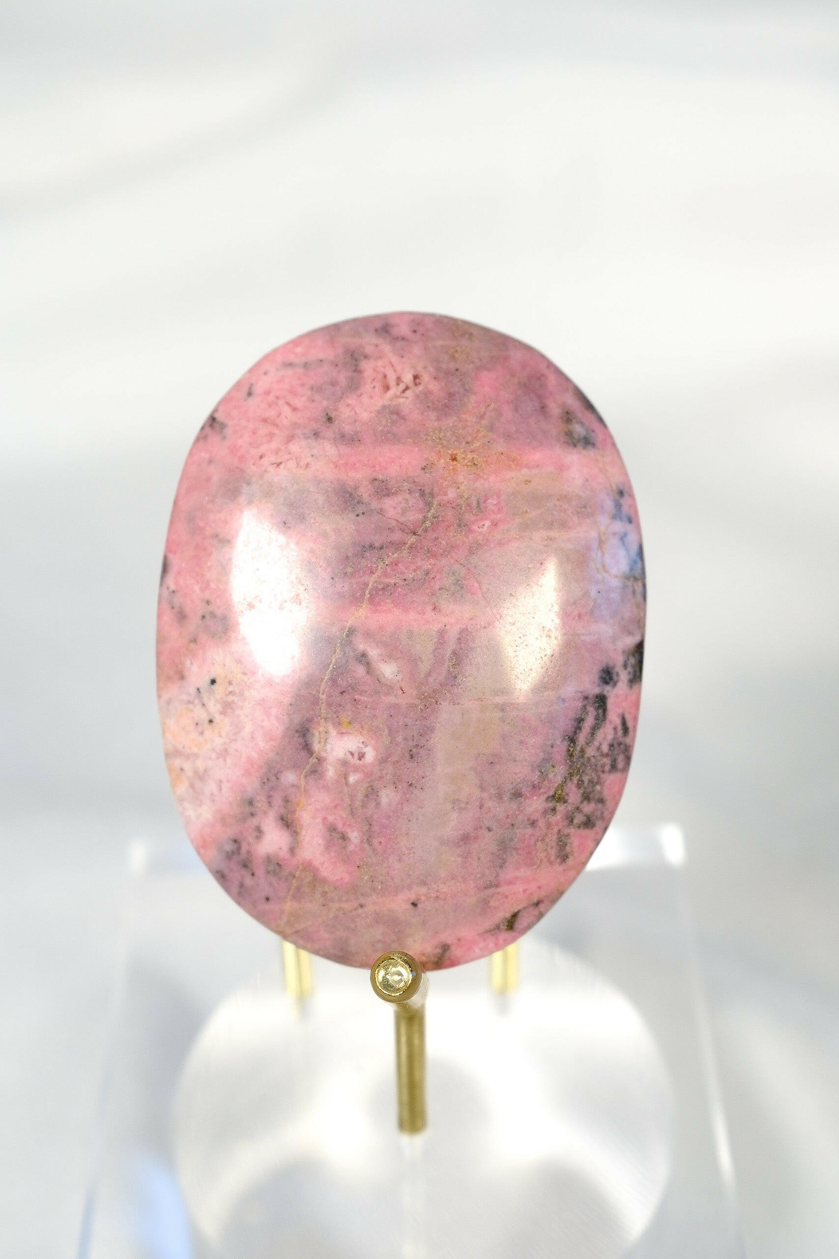 Rhodonite Palmstone Healing Crystal.