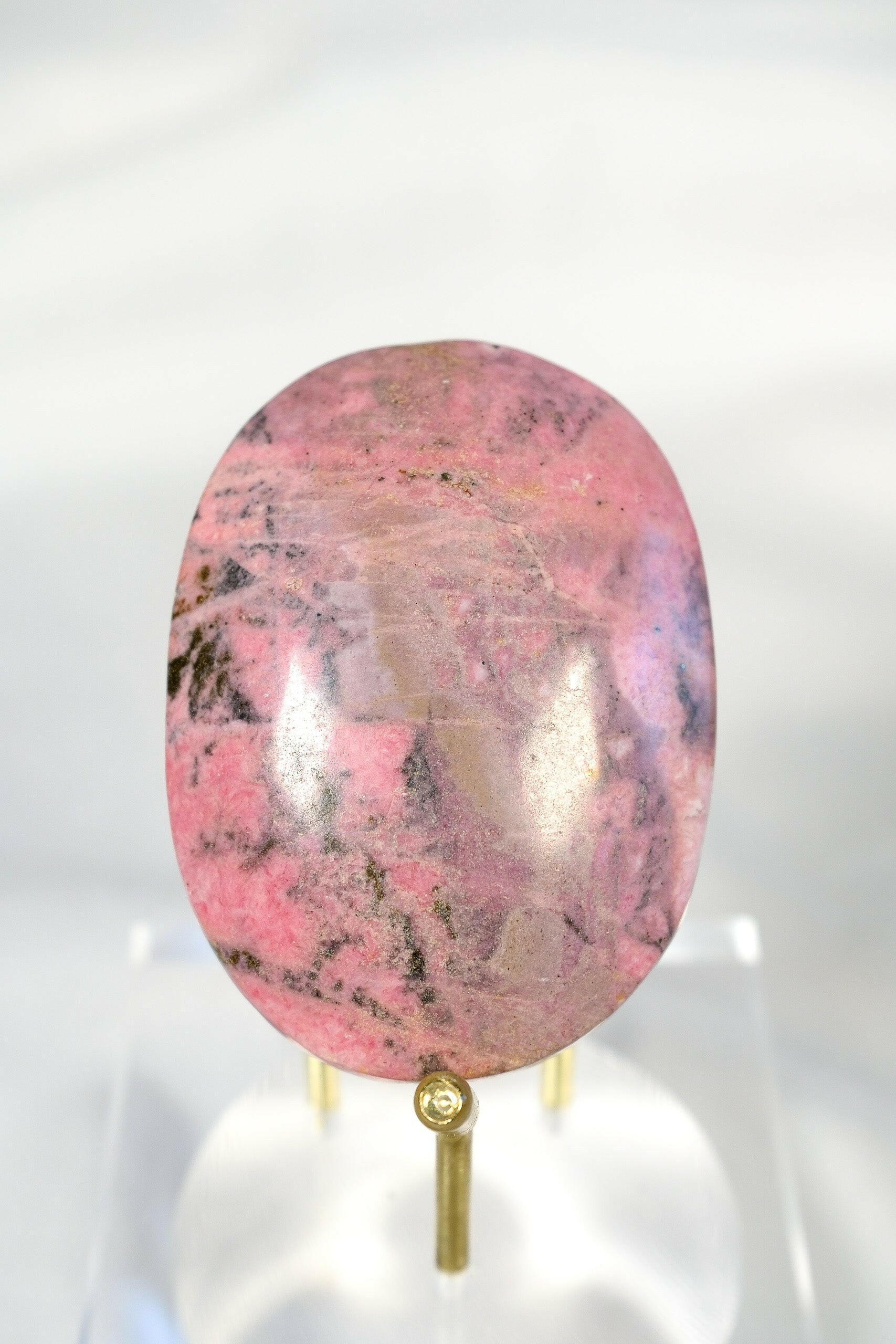 Rhodonite Palmstone Healing Crystal.