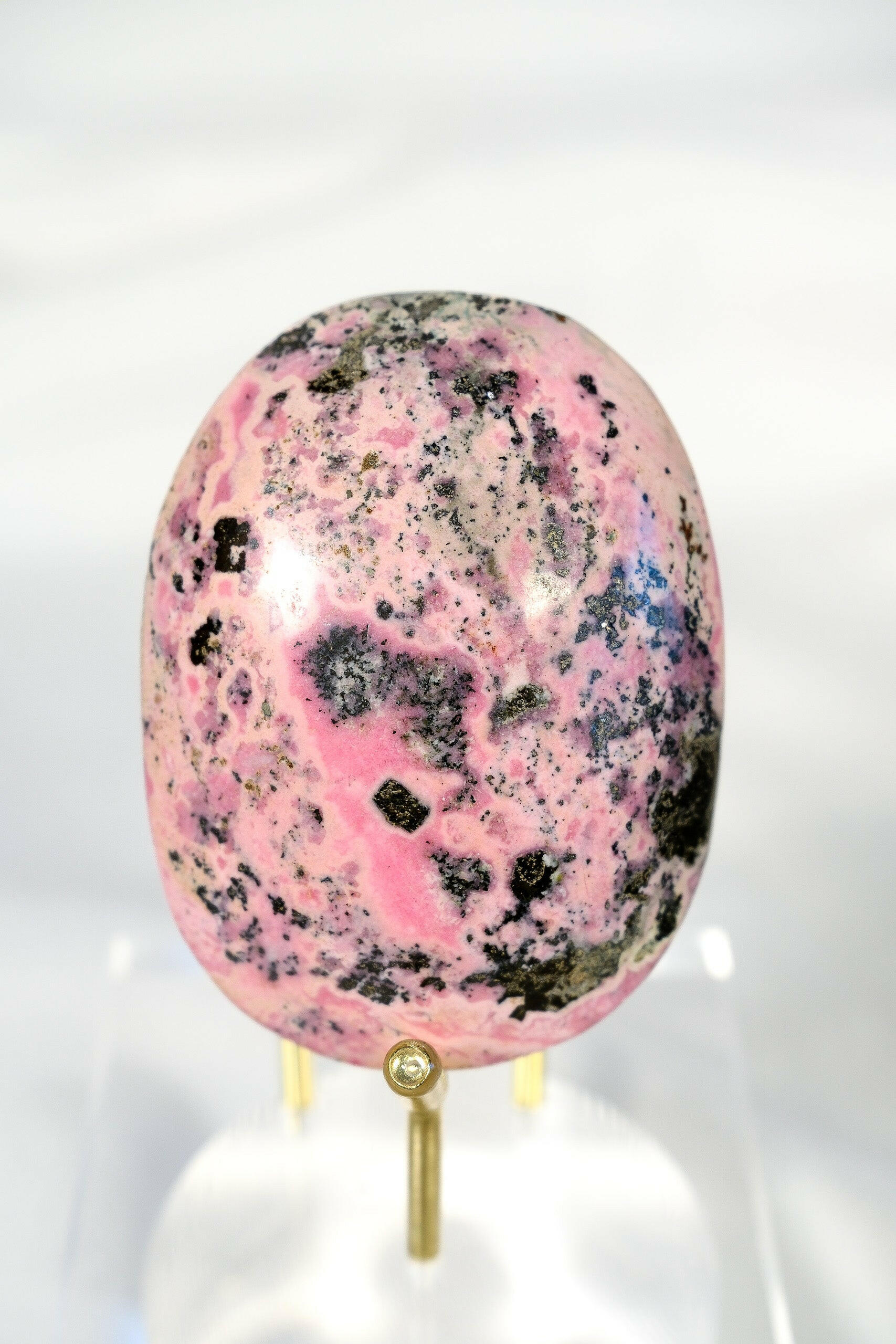 Rhodonite Palmstone Healing Crystal.