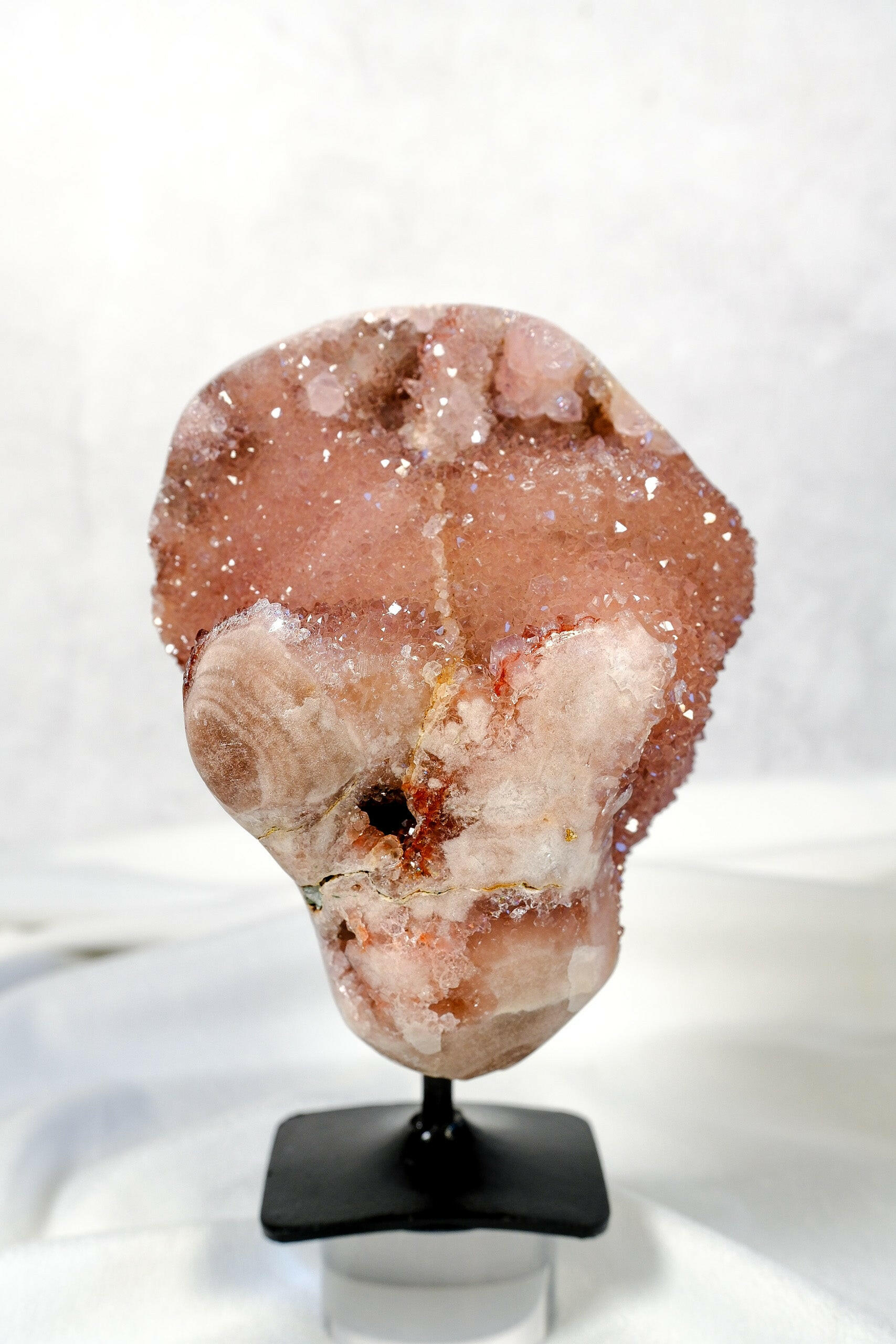 Pink Amethyst on Stand Healing Crystal.