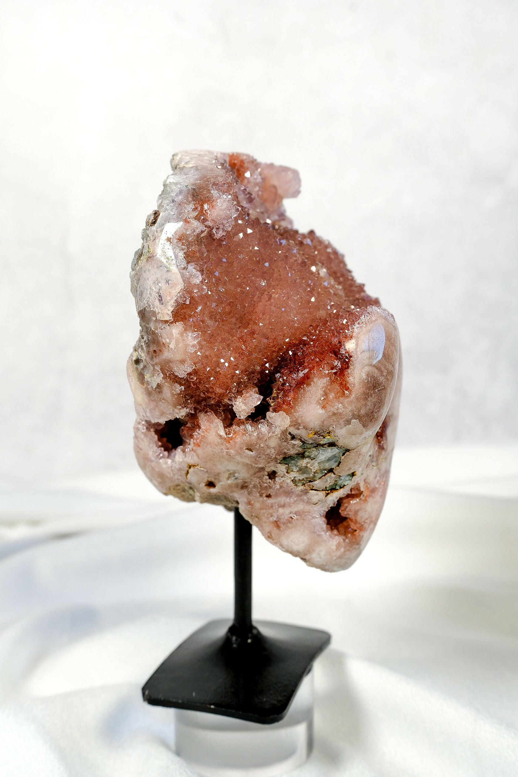 Pink Amethyst on Stand Healing Crystal.