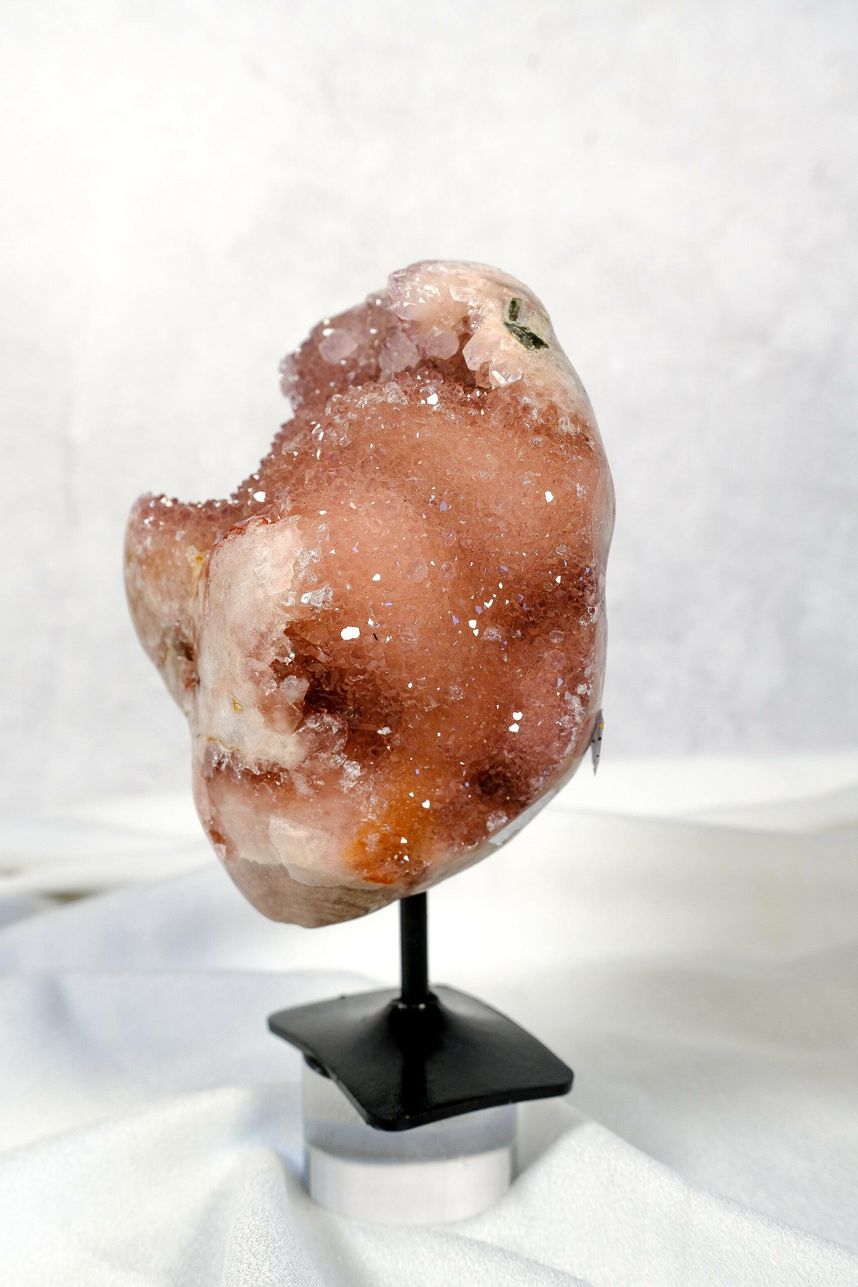 Pink Amethyst on Stand Healing Crystal.